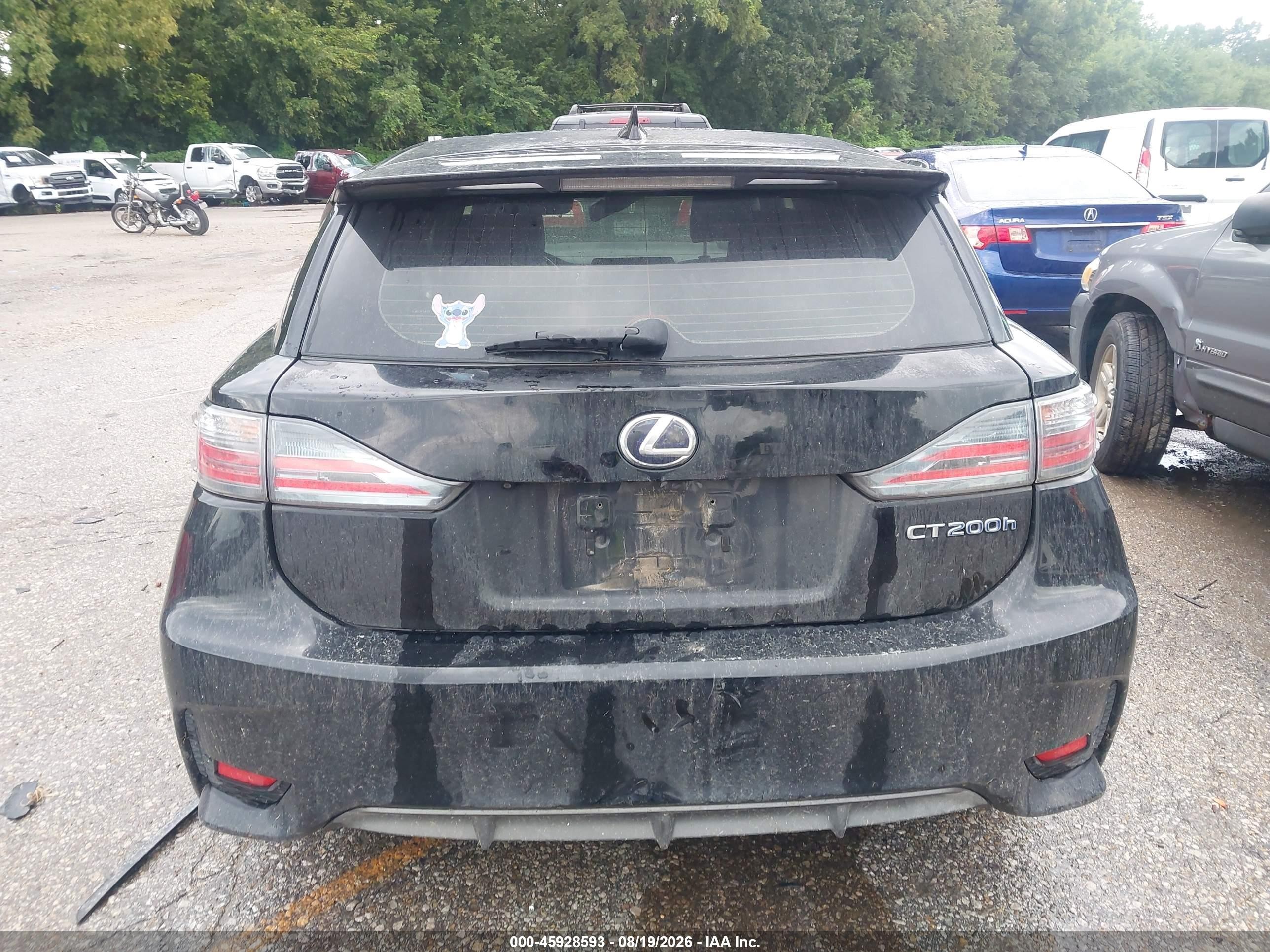 2014 Lexus Ct 200h   Black vin: JTHKD5BH4E2190991