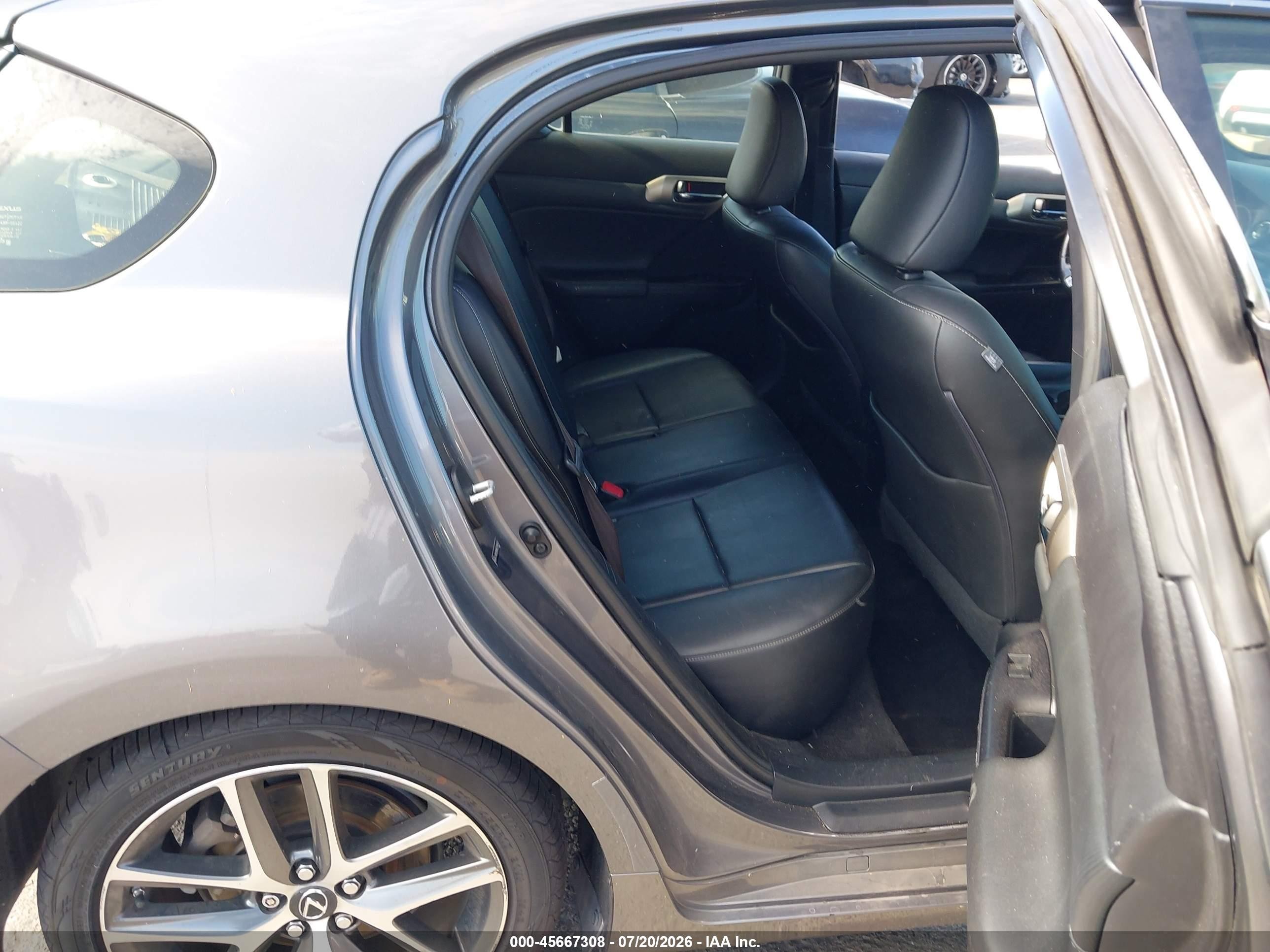 2014 Lexus Ct 200h   Gray vin: JTHKD5BH4E2206557