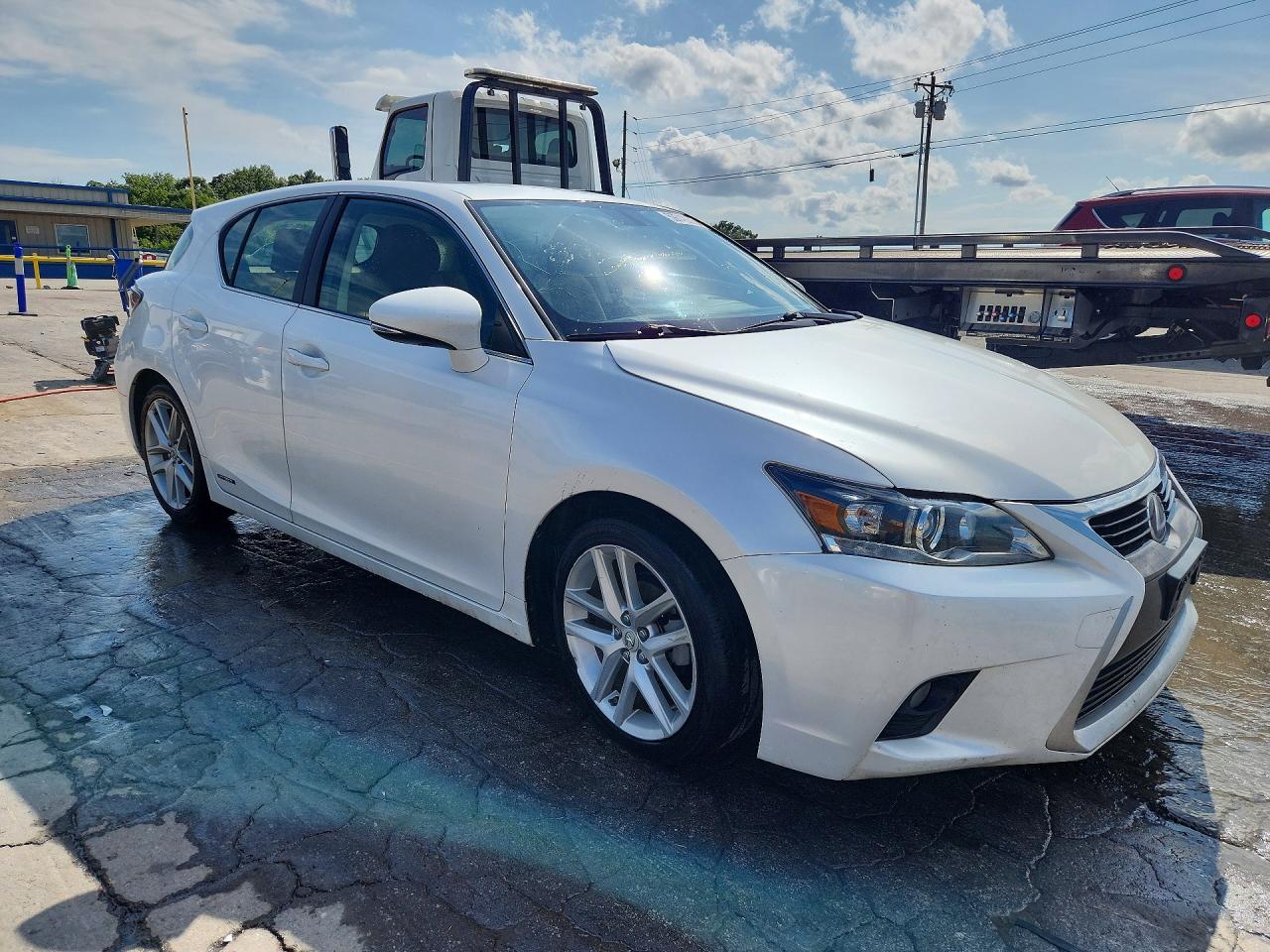 2015 Lexus Ct 200 White vin: JTHKD5BH4F2212134