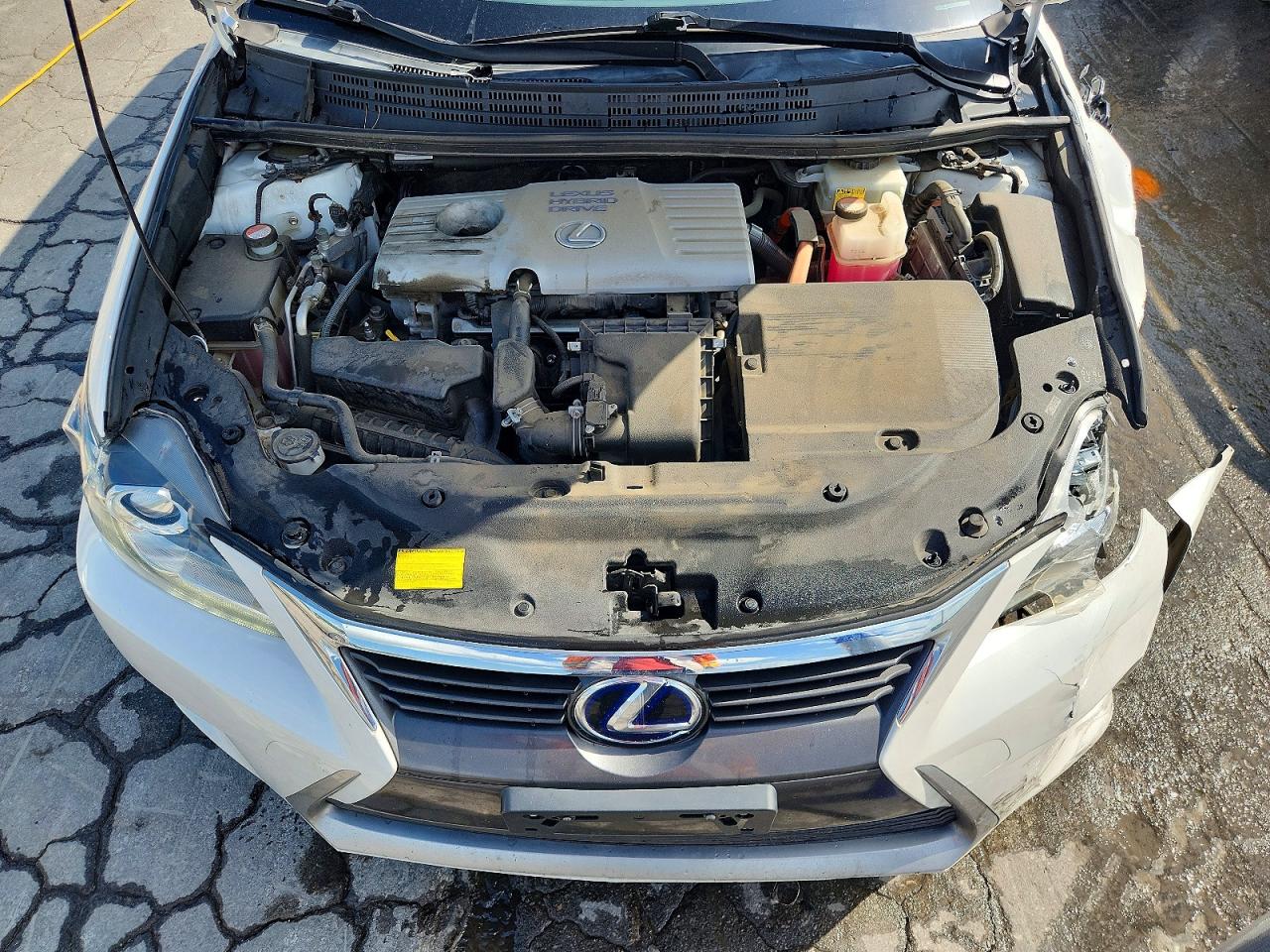 2015 Lexus Ct 200 White vin: JTHKD5BH4F2212134