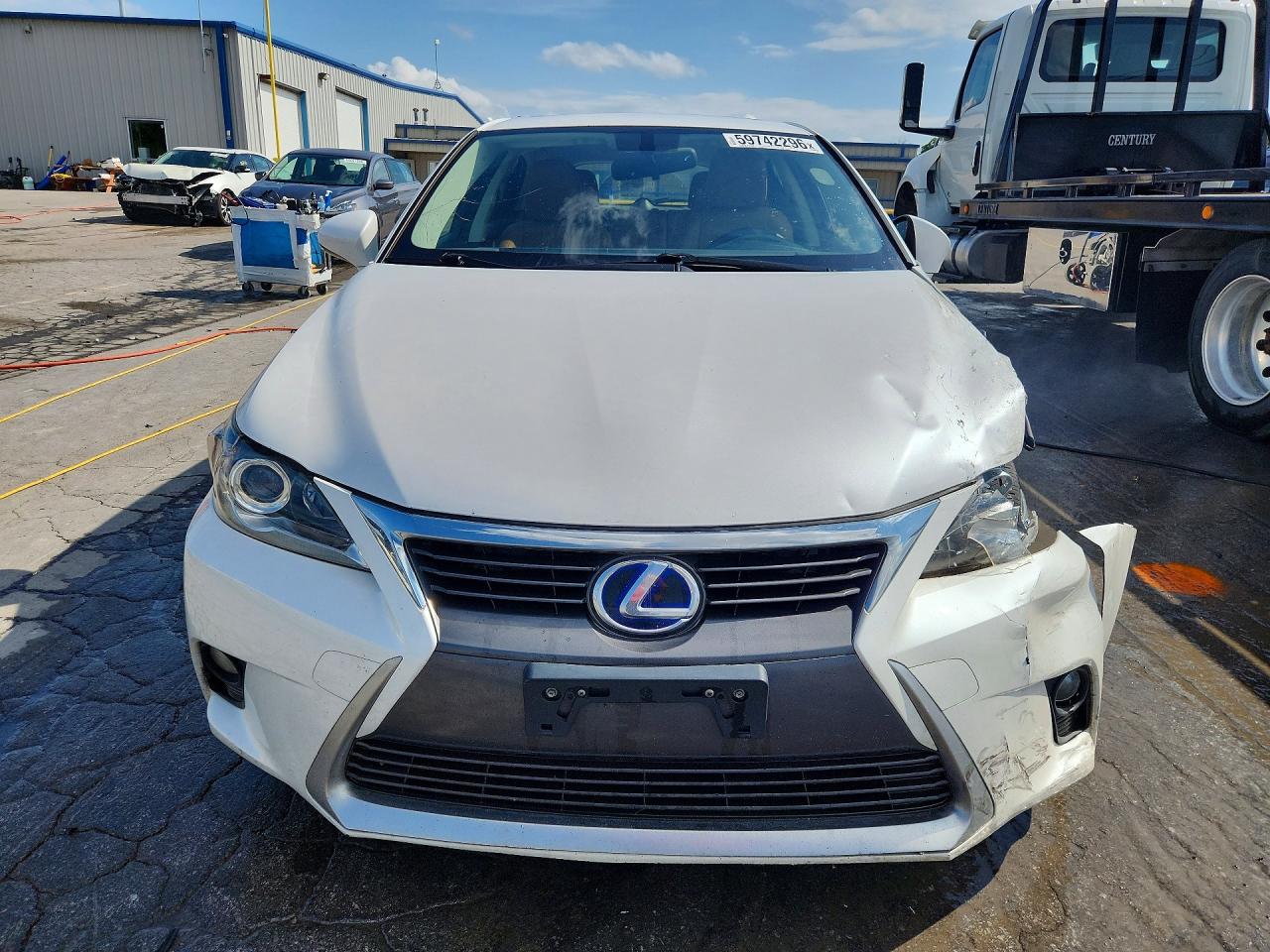 2015 Lexus Ct 200 White vin: JTHKD5BH4F2212134