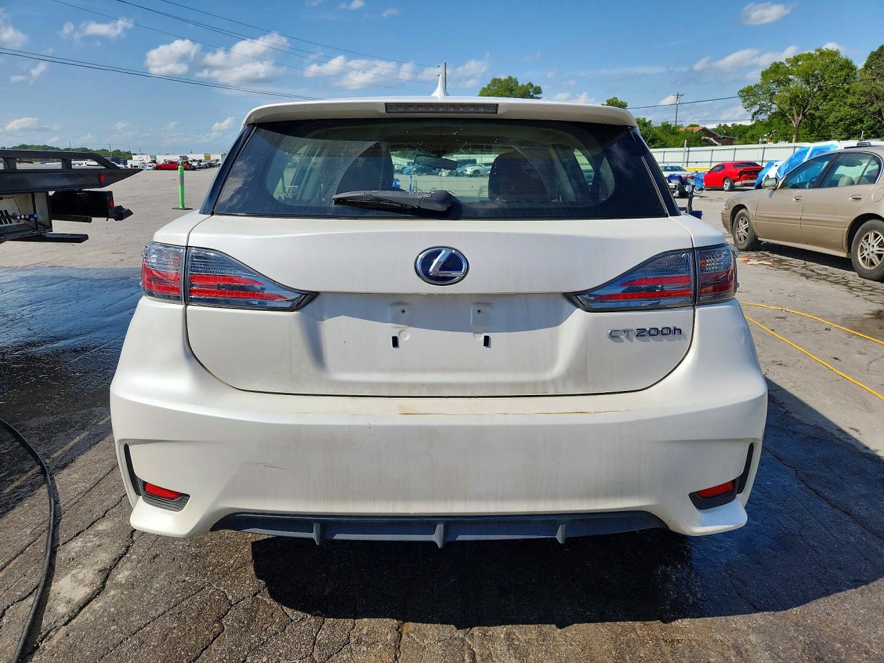 2015 Lexus Ct 200 White vin: JTHKD5BH4F2212134