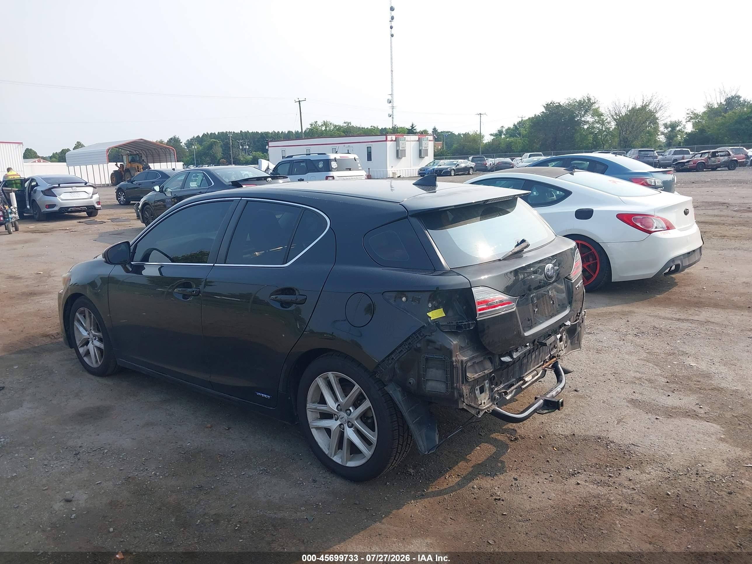 2015 Lexus Ct 200h   Black vin: JTHKD5BH4F2216989