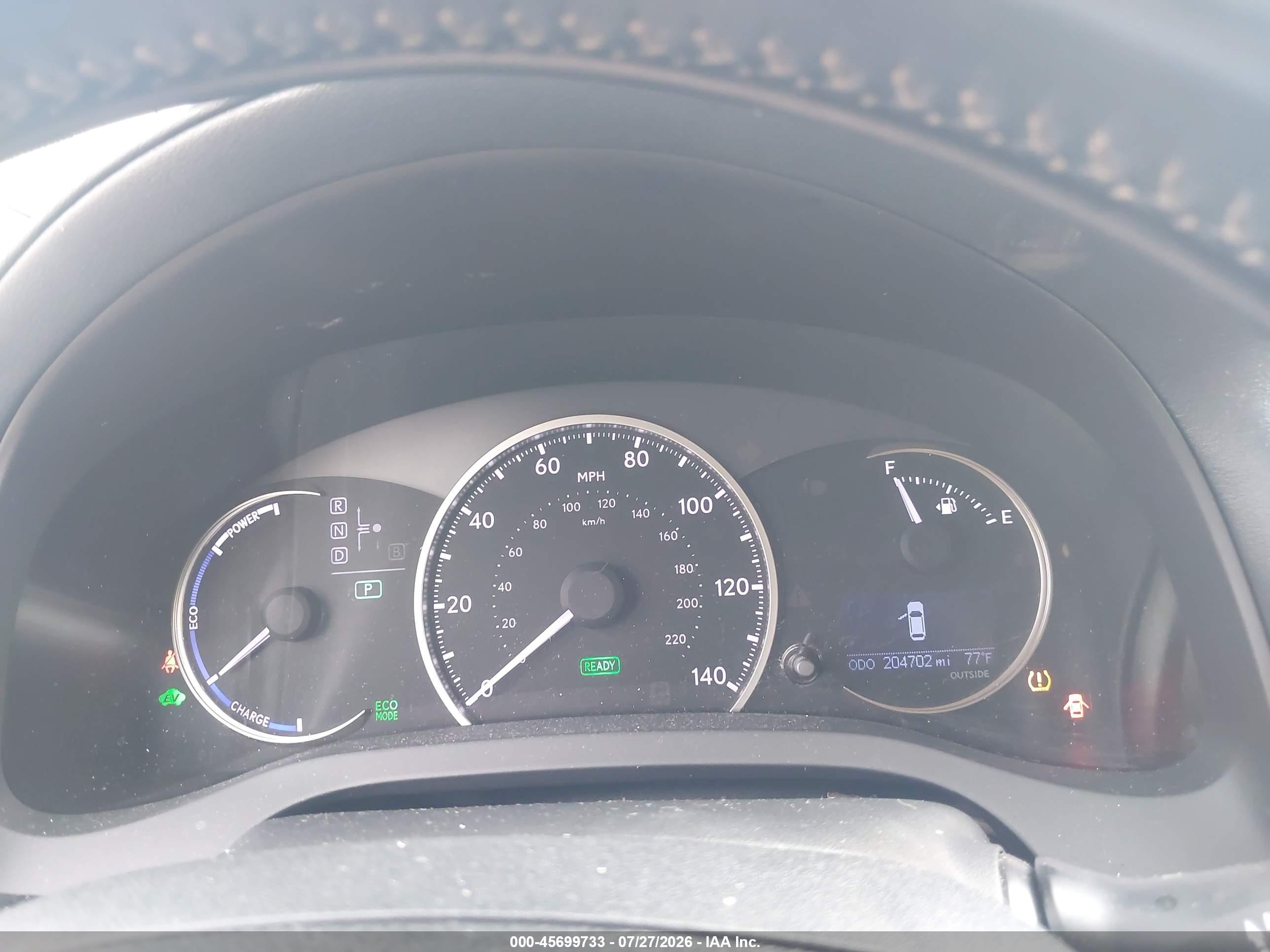 2015 Lexus Ct 200h   Black vin: JTHKD5BH4F2216989