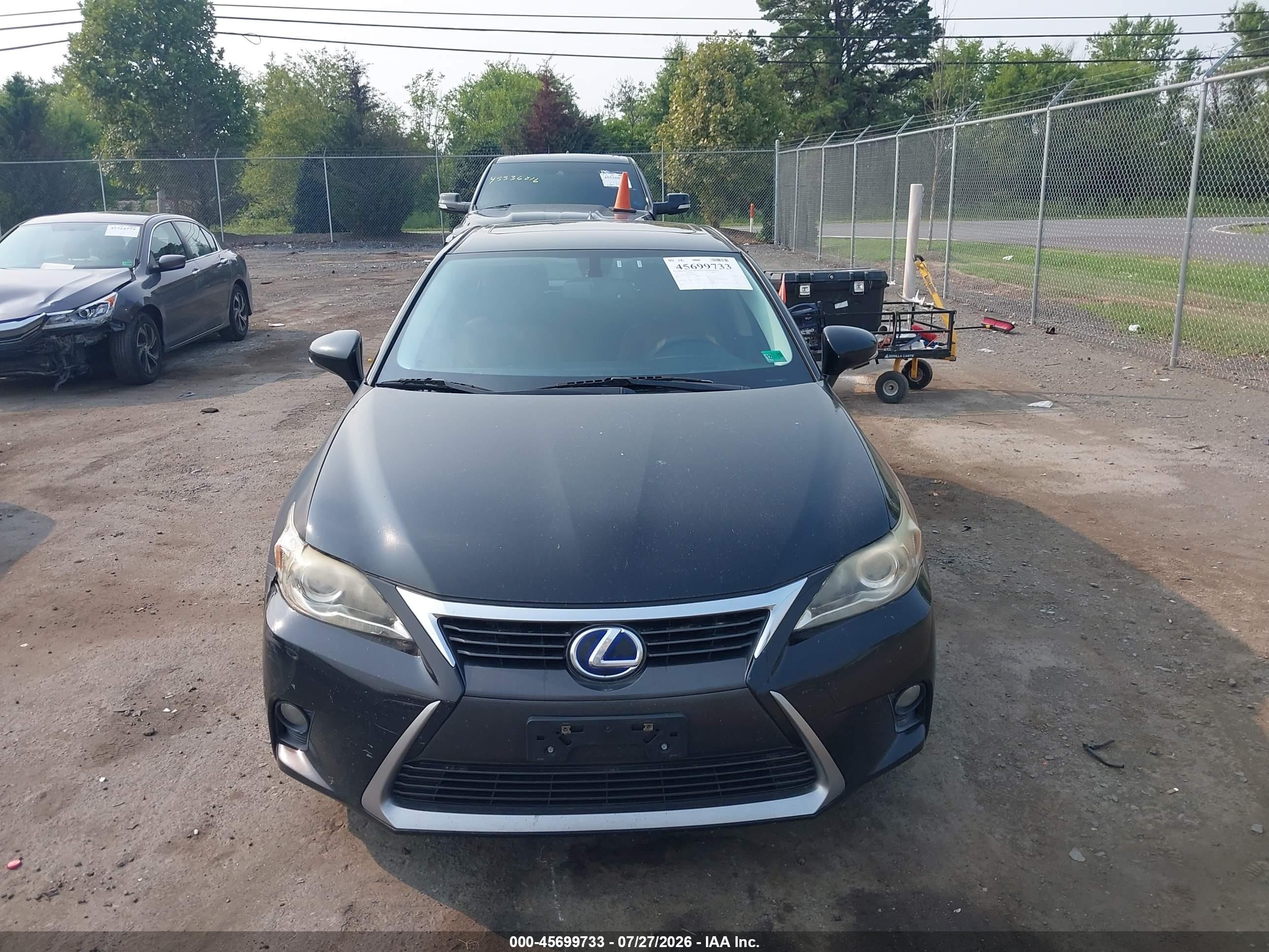 2015 Lexus Ct 200h   Black vin: JTHKD5BH4F2216989