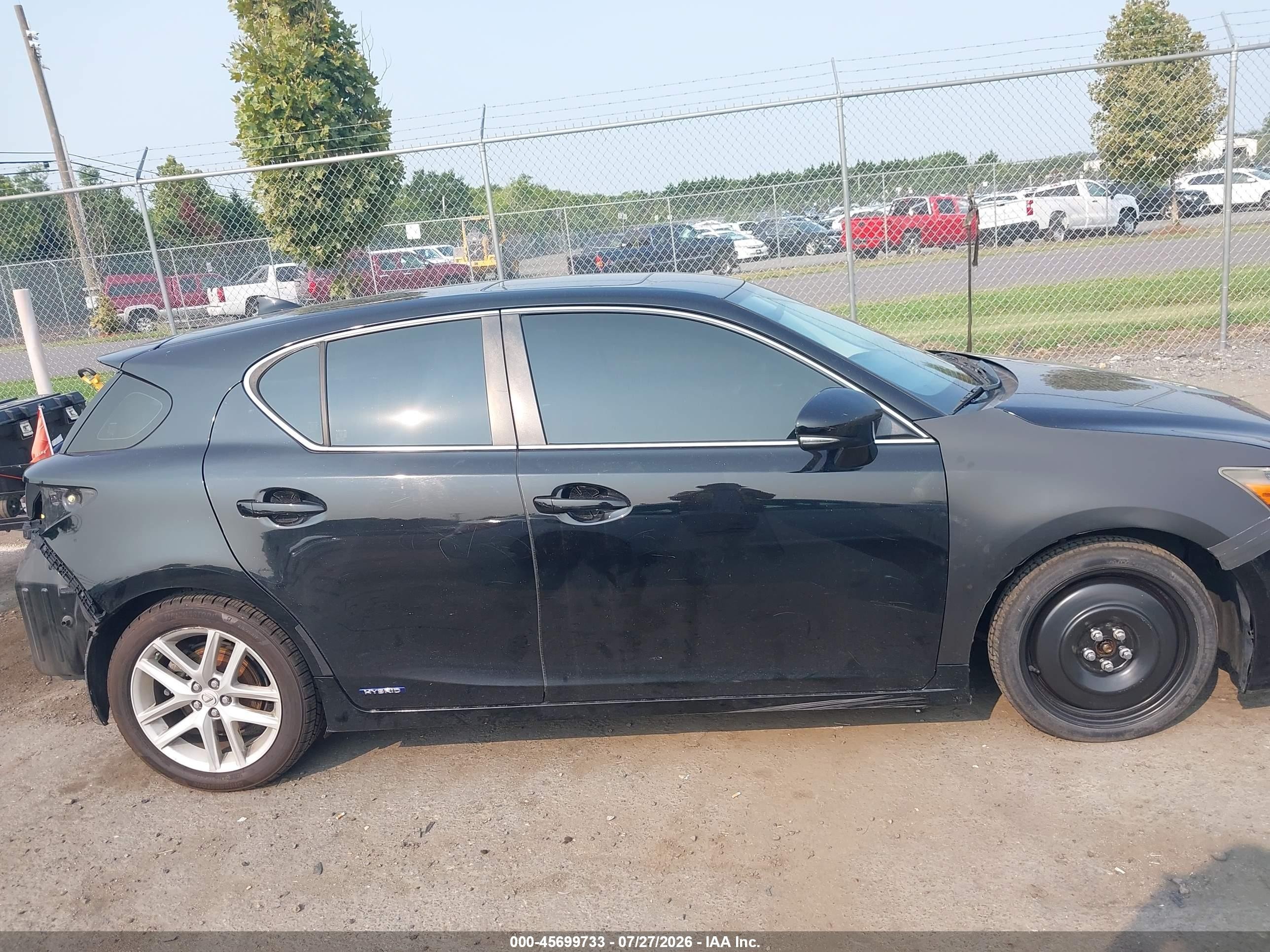 2015 Lexus Ct 200h   Black vin: JTHKD5BH4F2216989