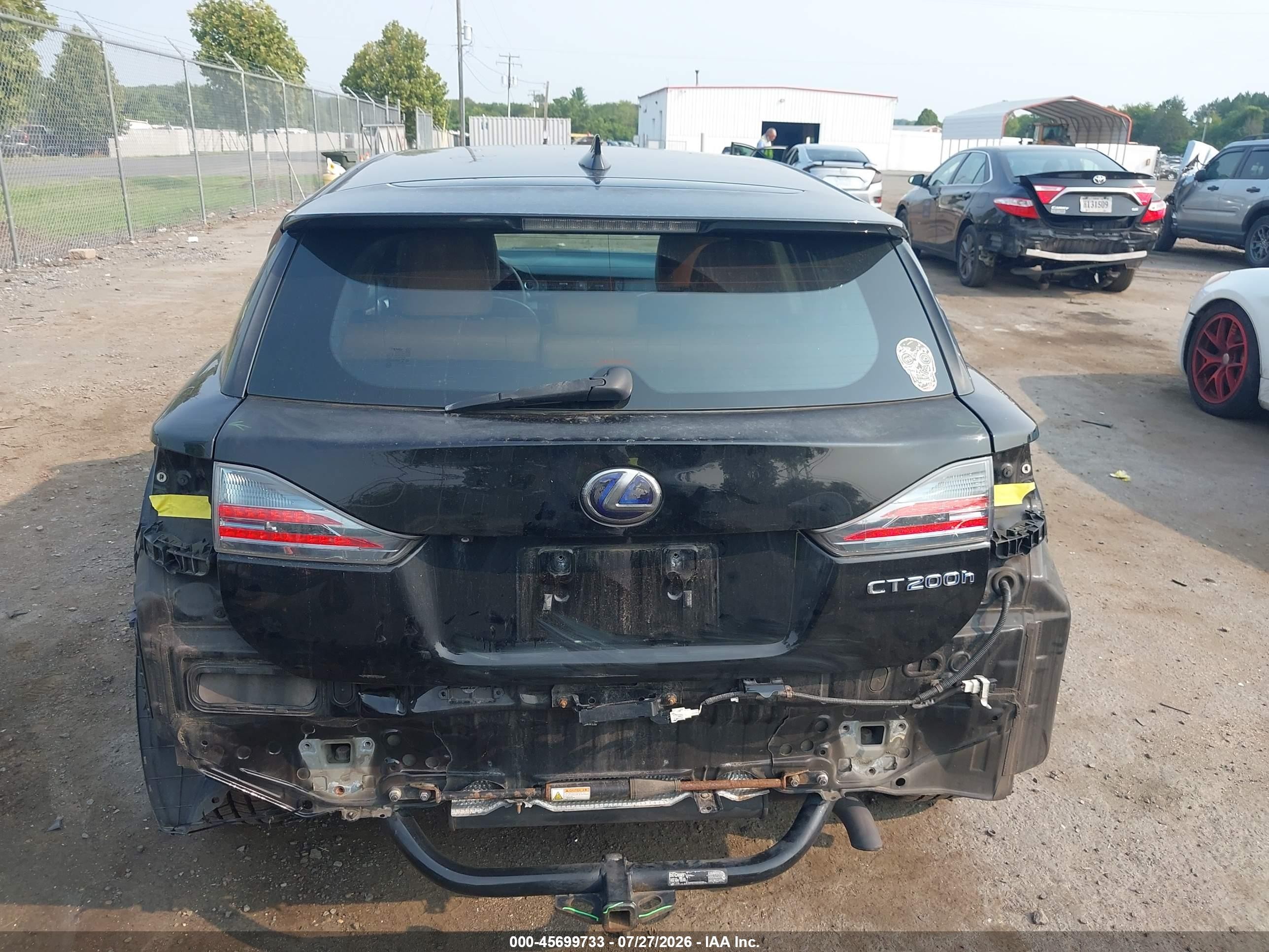 2015 Lexus Ct 200h   Black vin: JTHKD5BH4F2216989