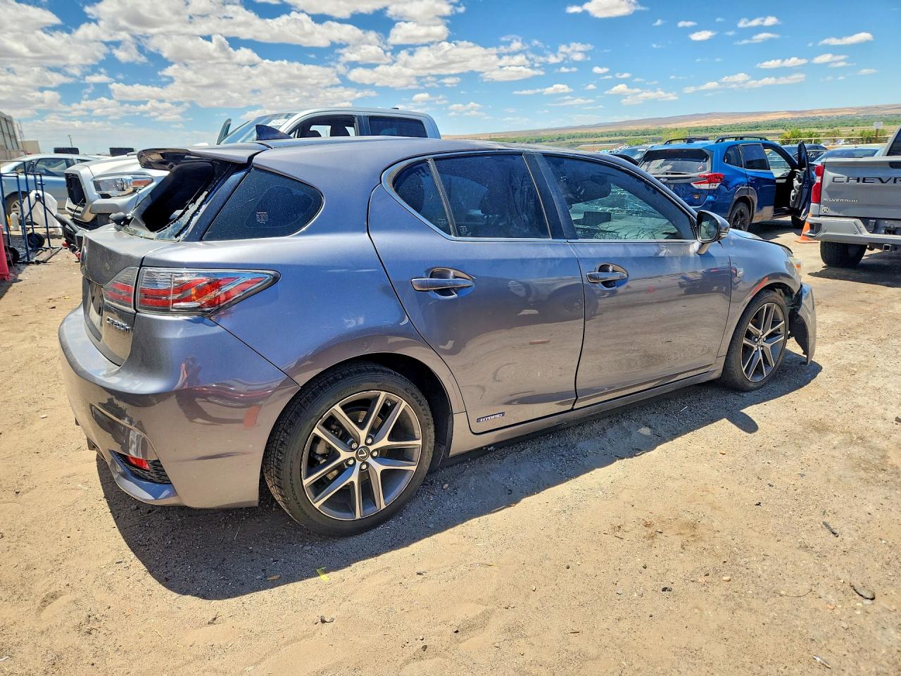2015 Lexus Ct 200 Charcoal vin: JTHKD5BH4F2220833