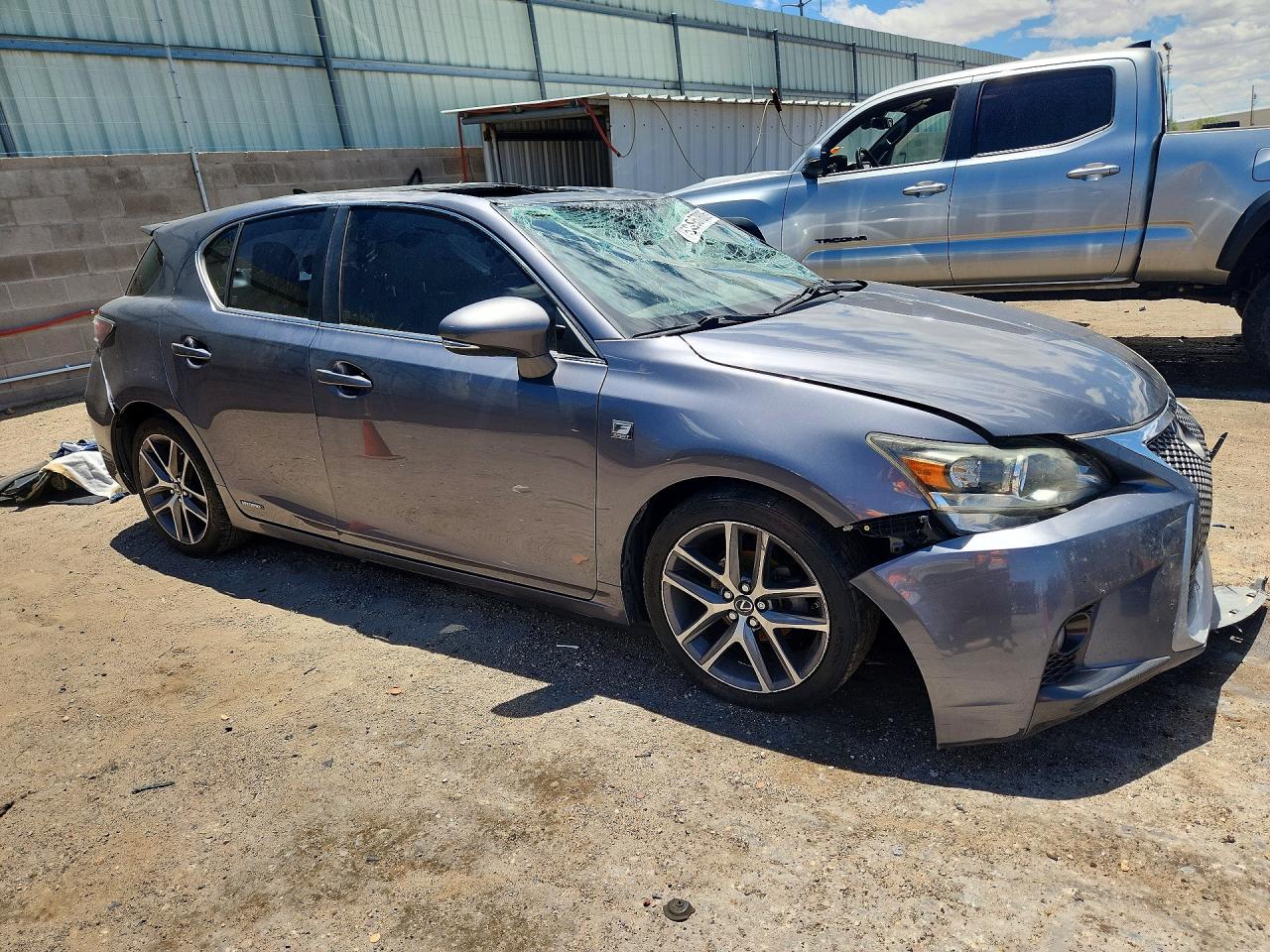 2015 Lexus Ct 200 Charcoal vin: JTHKD5BH4F2220833