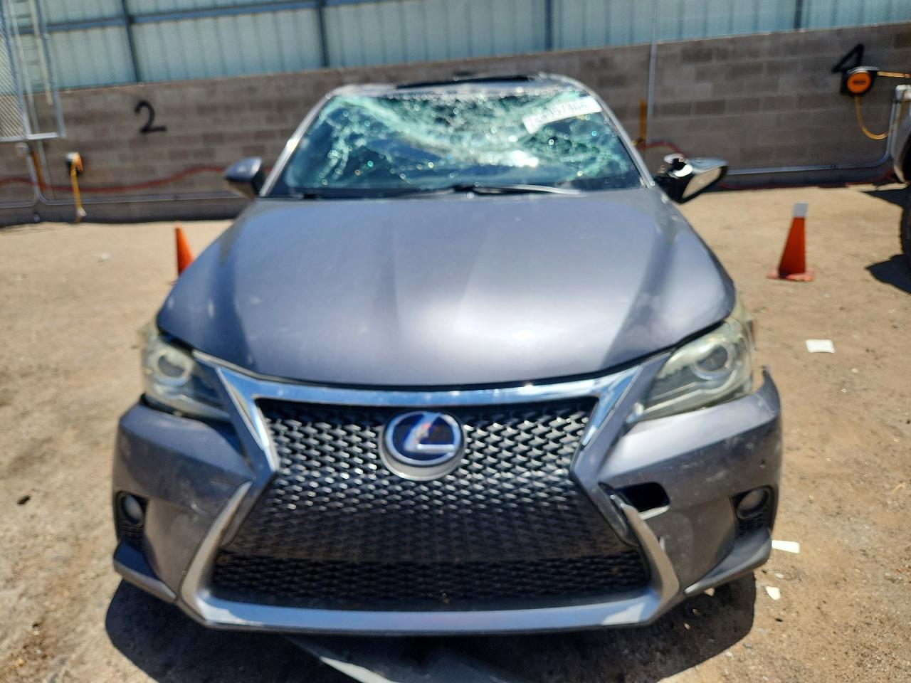 2015 Lexus Ct 200 Charcoal vin: JTHKD5BH4F2220833
