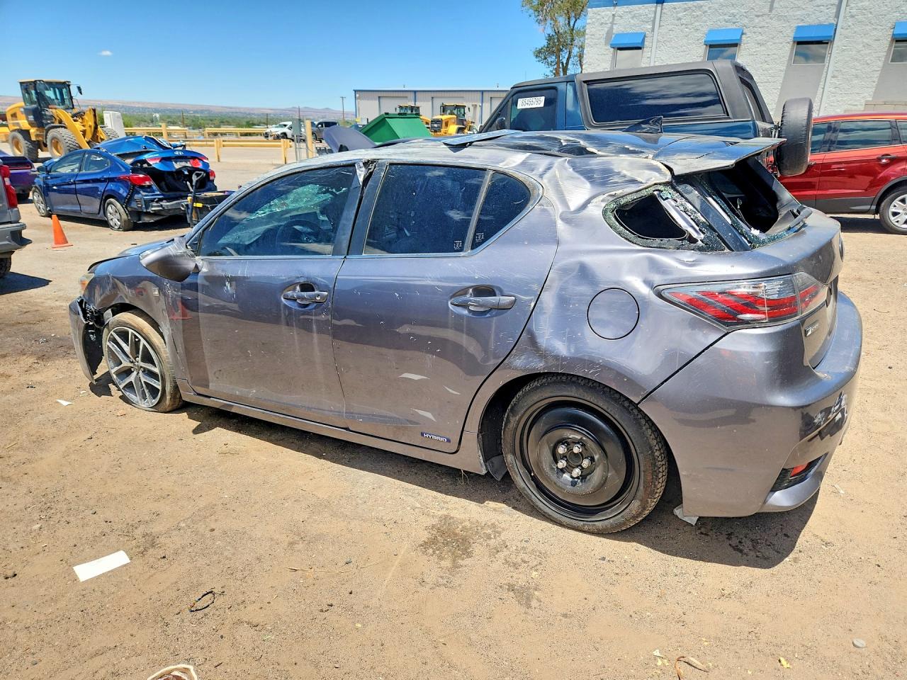 2015 Lexus Ct 200 Charcoal vin: JTHKD5BH4F2220833