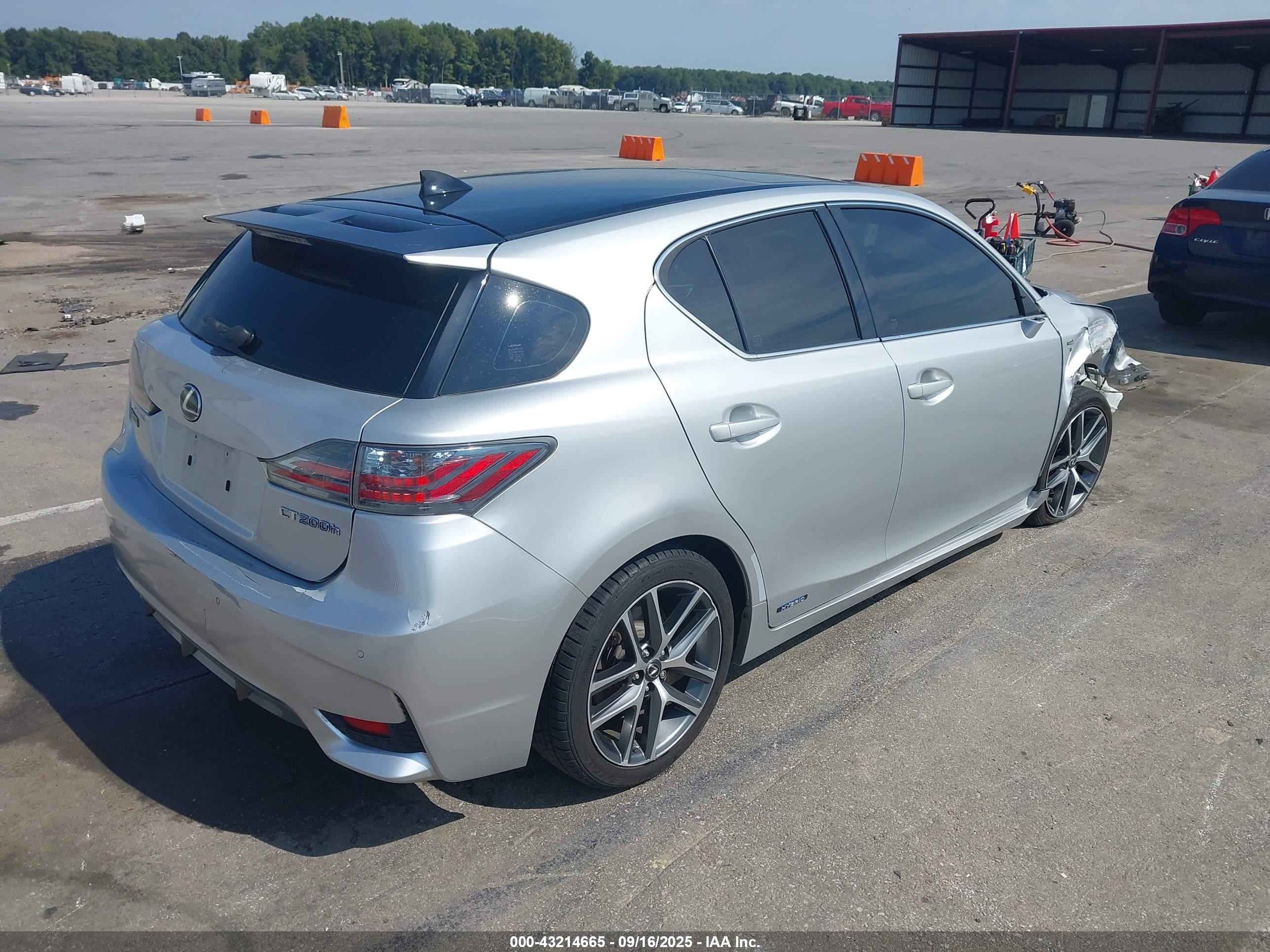 2015 Lexus Ct 200h   Silver vin: JTHKD5BH4F2223148