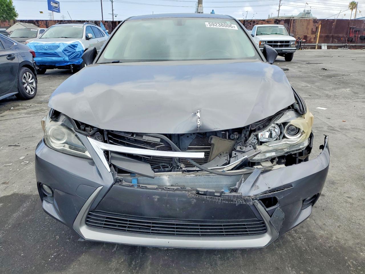2015 Lexus Ct 200 Gray vin: JTHKD5BH4F2226440