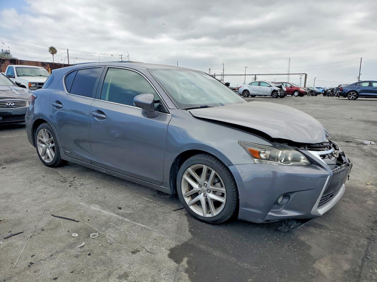 2015 Lexus Ct 200 Gray vin: JTHKD5BH4F2226440