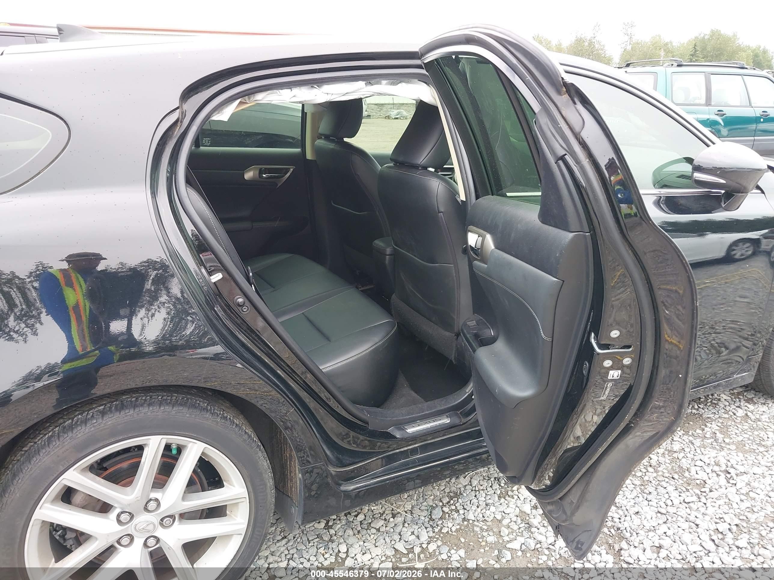 2015 Lexus Ct 200h   Black vin: JTHKD5BH4F2226521