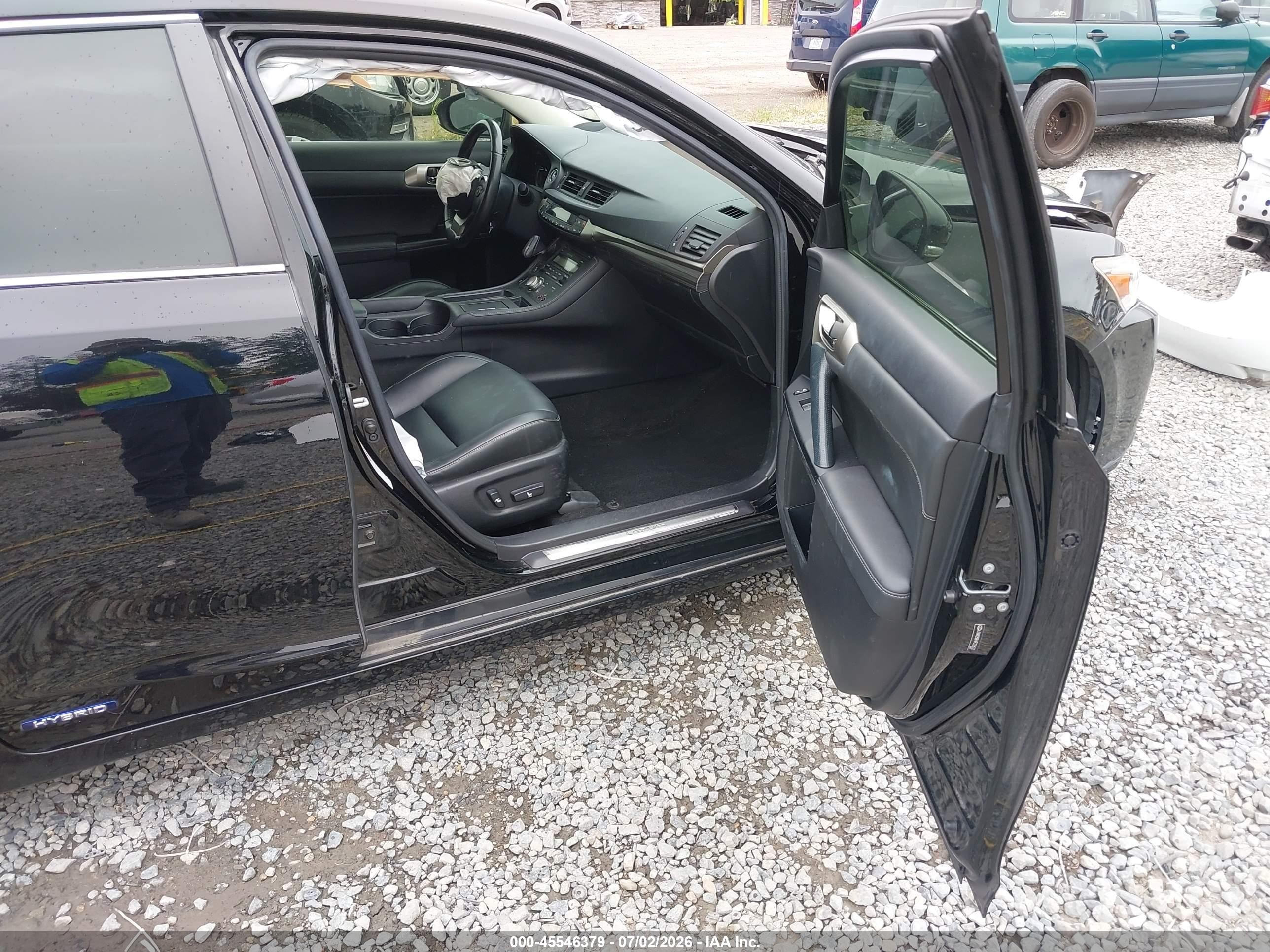 2015 Lexus Ct 200h   Black vin: JTHKD5BH4F2226521
