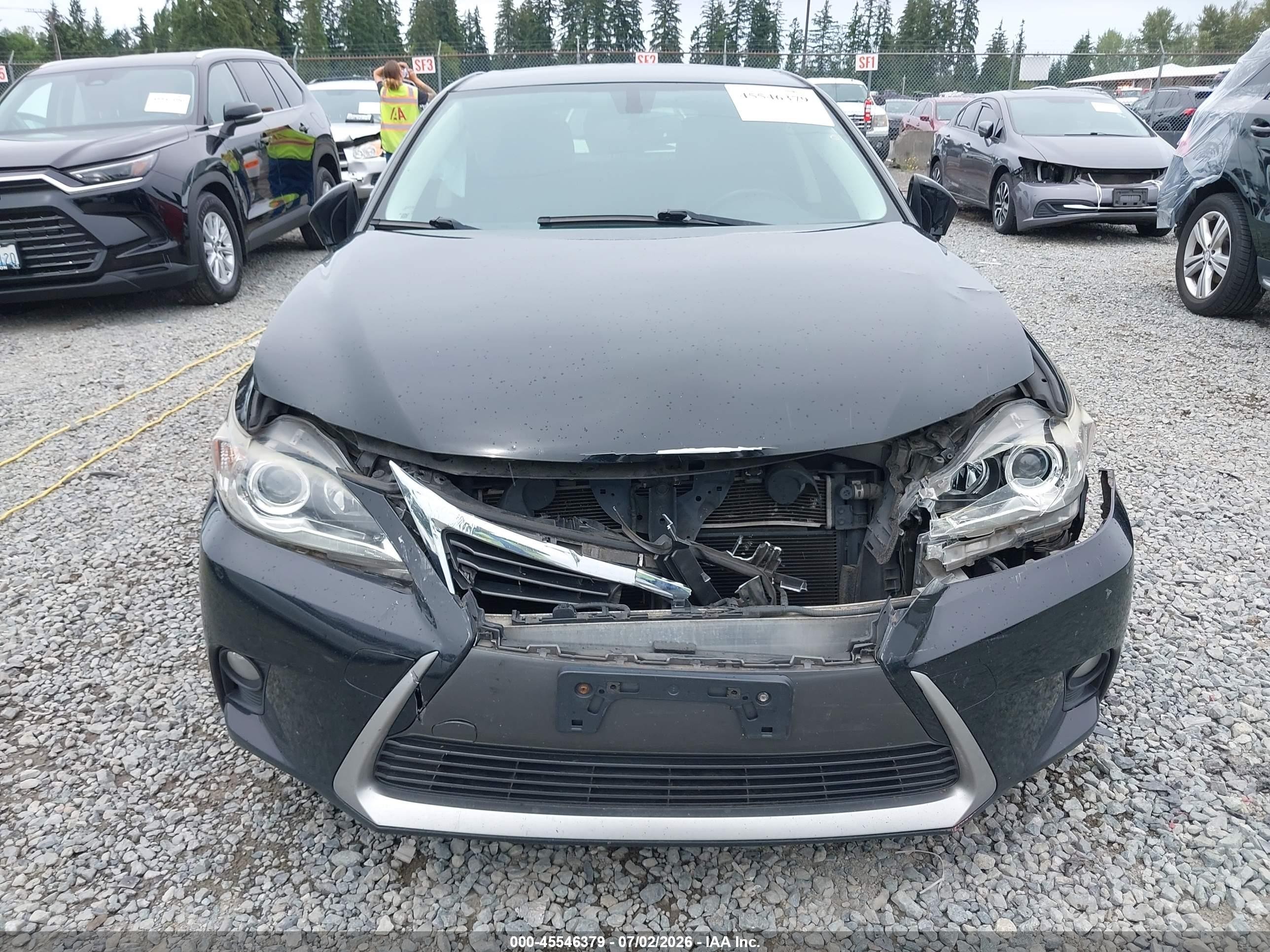 2015 Lexus Ct 200h   Black vin: JTHKD5BH4F2226521