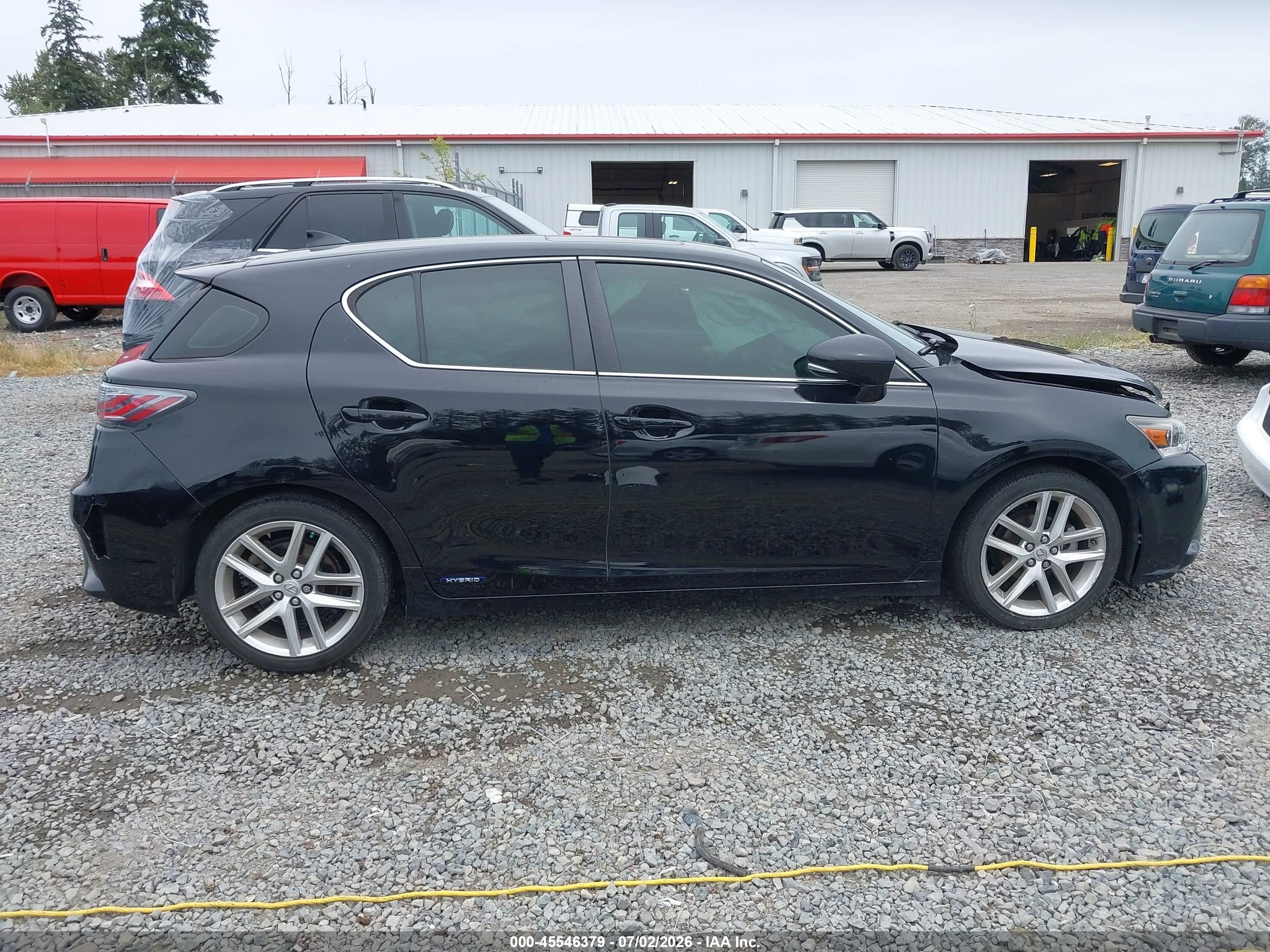 2015 Lexus Ct 200h   Black vin: JTHKD5BH4F2226521