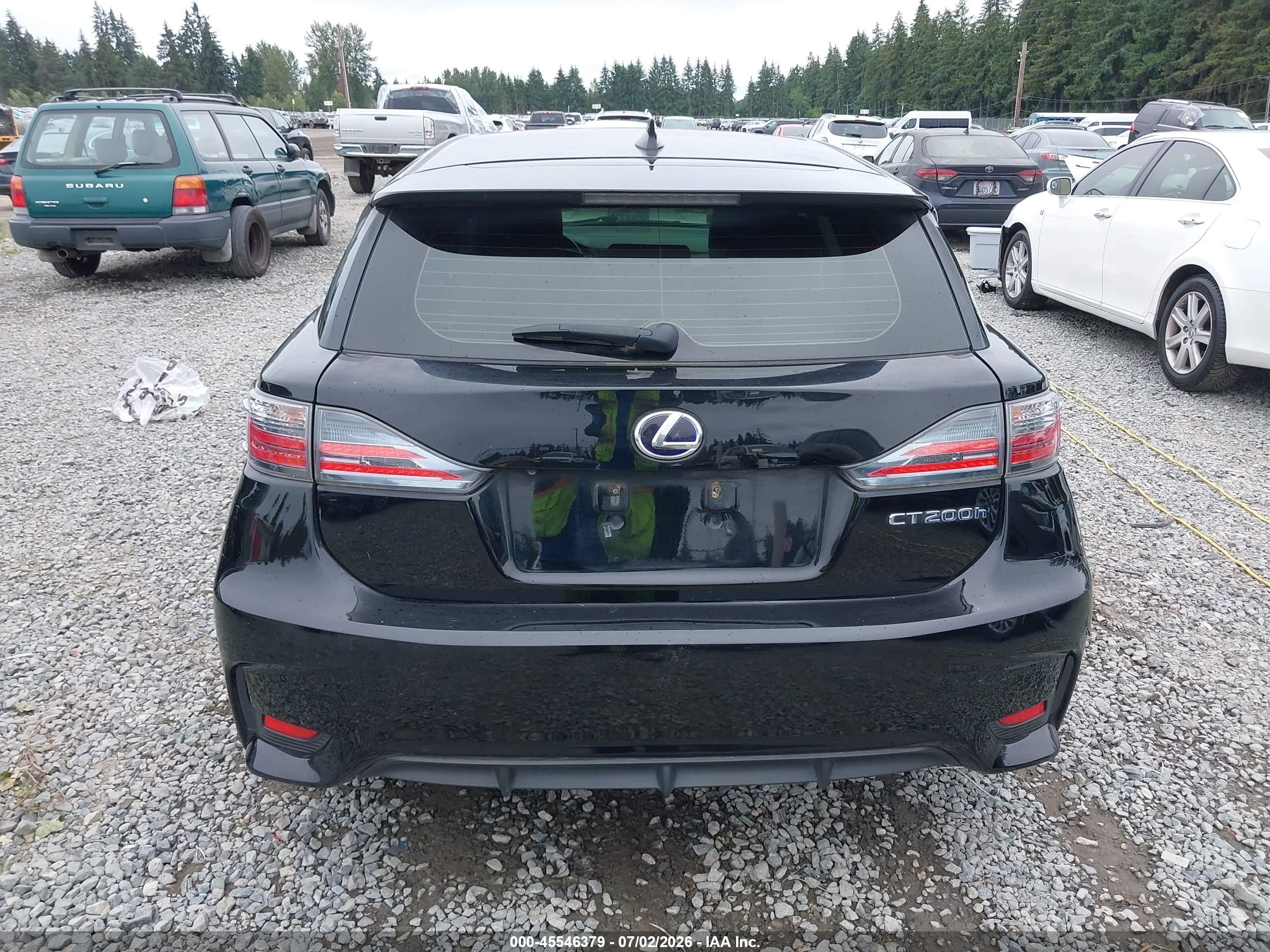2015 Lexus Ct 200h   Black vin: JTHKD5BH4F2226521