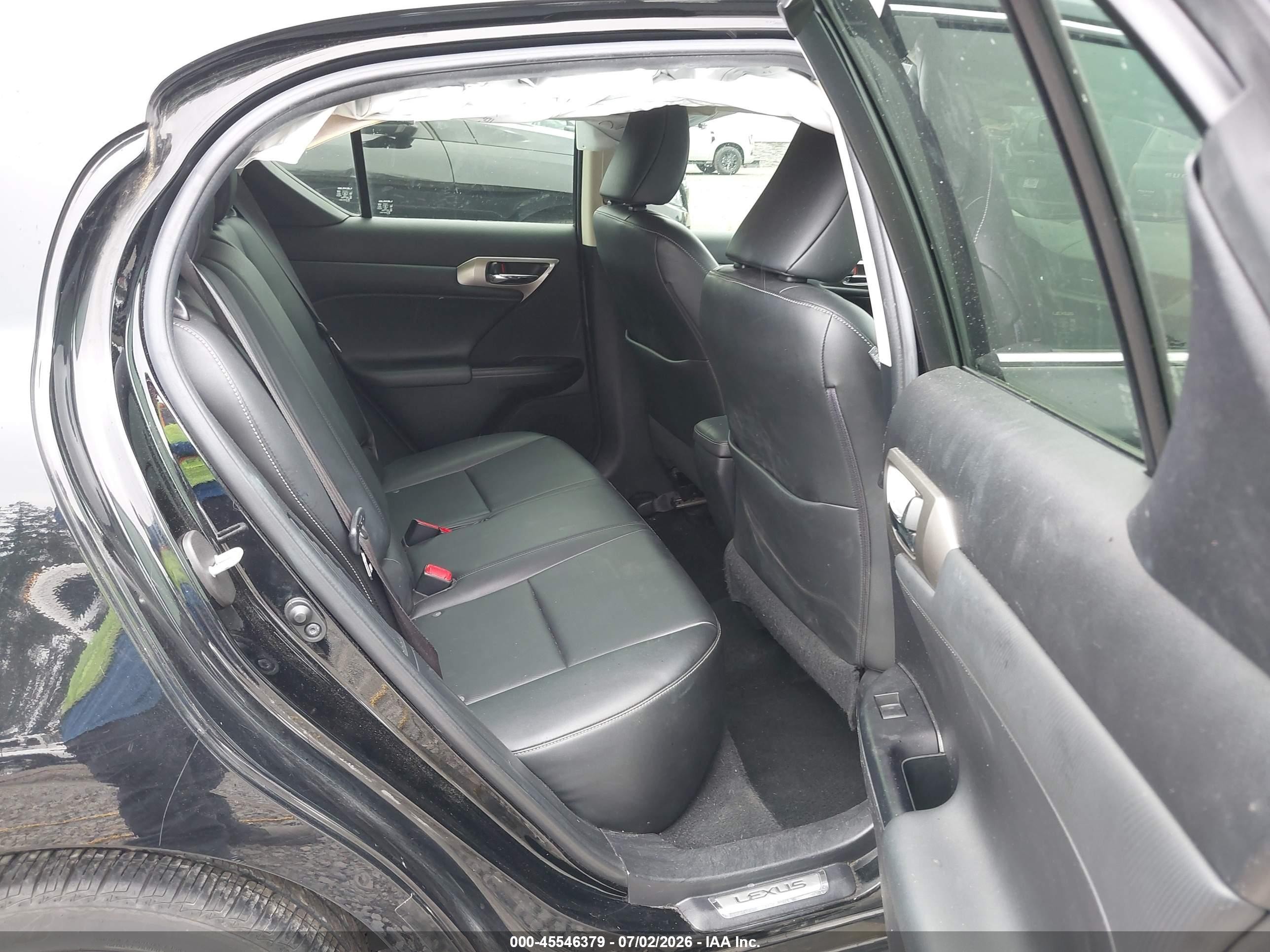 2015 Lexus Ct 200h   Black vin: JTHKD5BH4F2226521