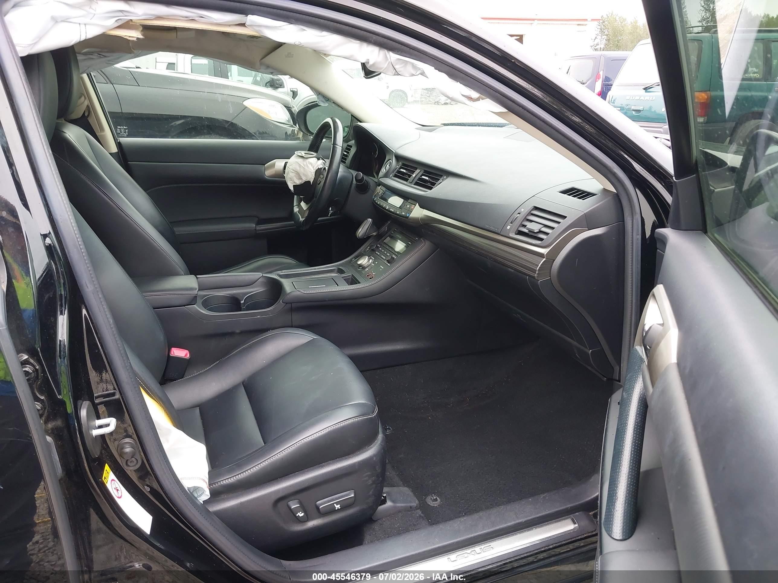 2015 Lexus Ct 200h   Black vin: JTHKD5BH4F2226521