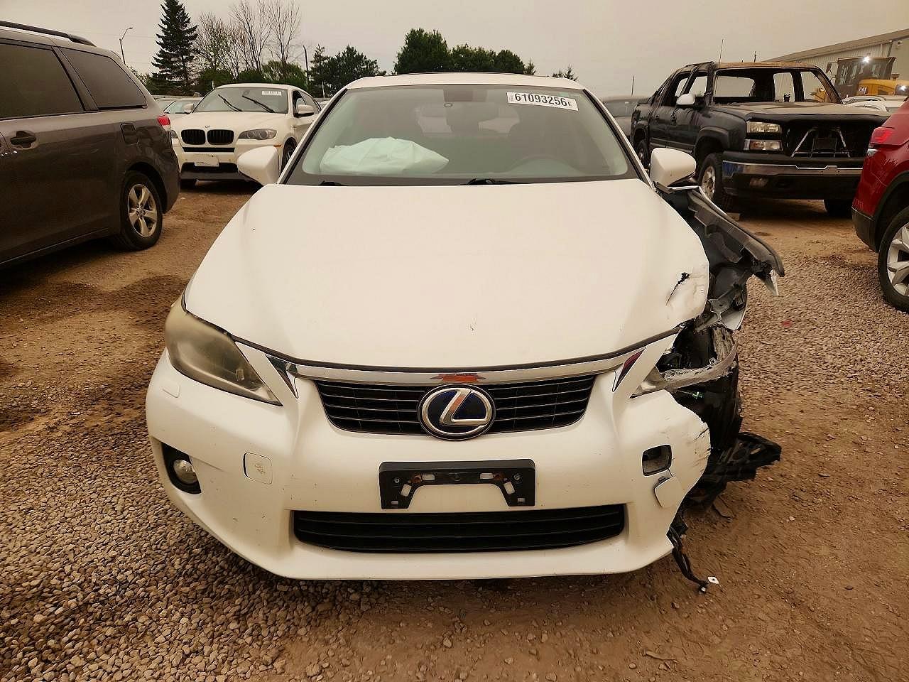 2011 Lexus Ct 200 White vin: JTHKD5BH5B2007237