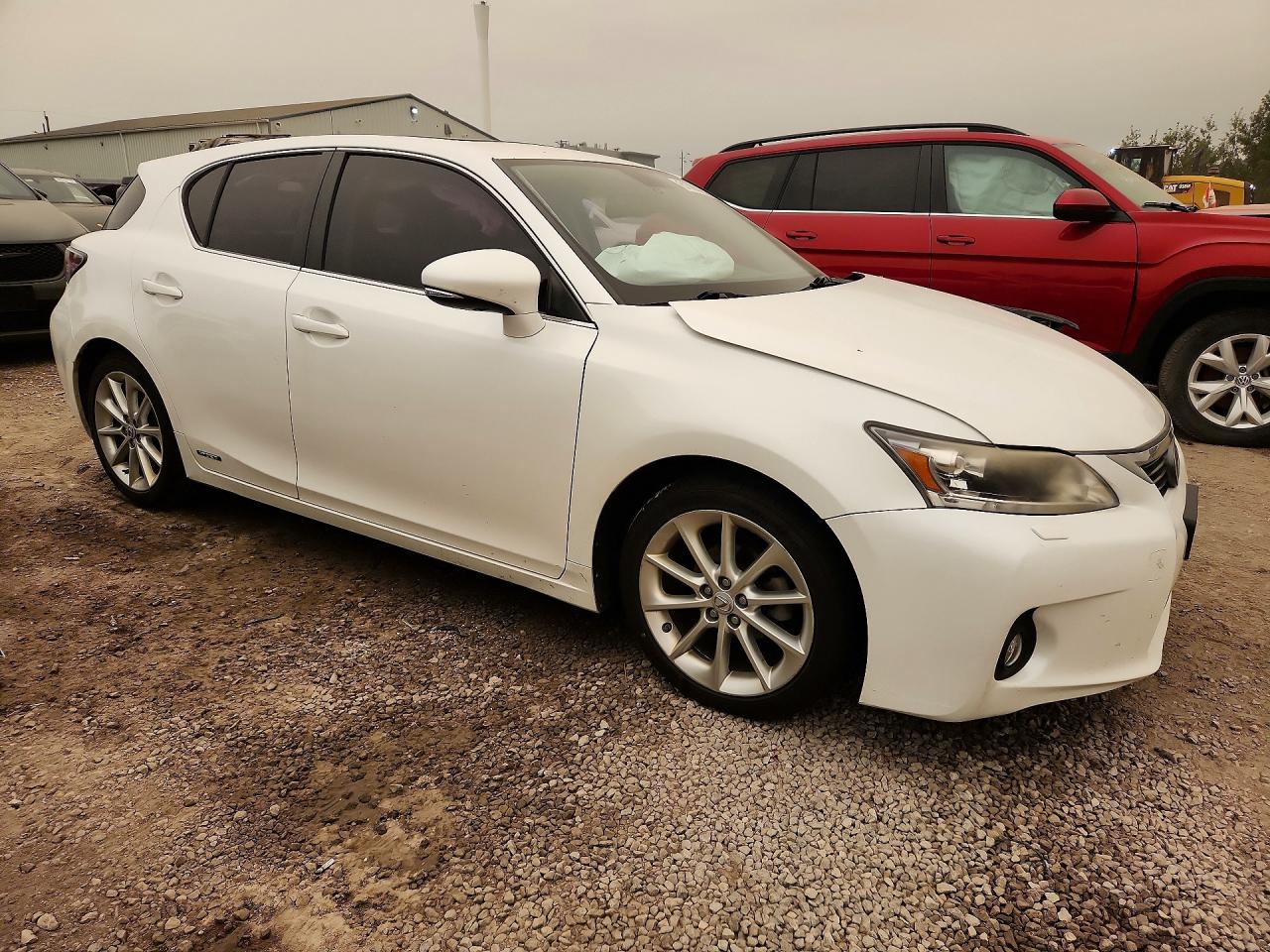 2011 Lexus Ct 200 White vin: JTHKD5BH5B2007237
