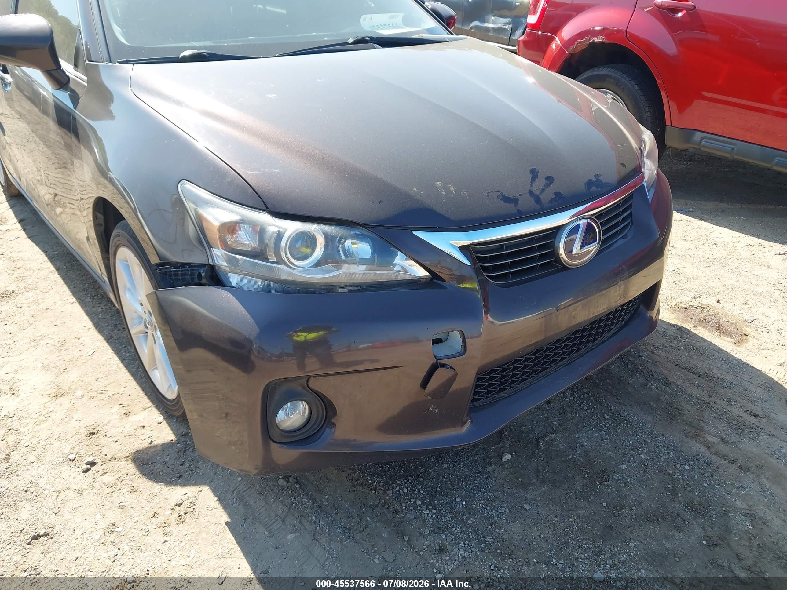 2012 Lexus Ct 200h Premium Brown vin: JTHKD5BH5C2082117