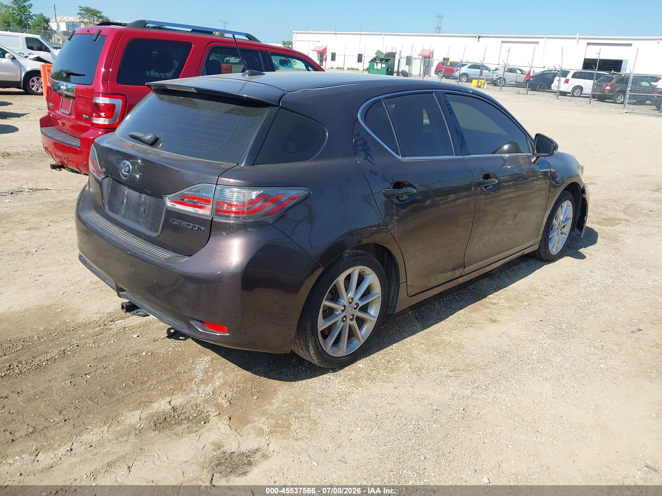 2012 Lexus Ct 200h Premium Brown vin: JTHKD5BH5C2082117