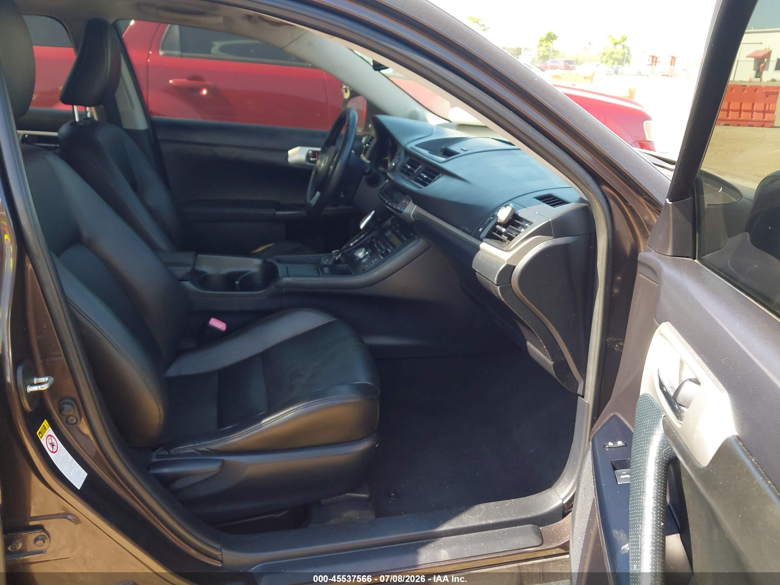 2012 Lexus Ct 200h Premium Brown vin: JTHKD5BH5C2082117
