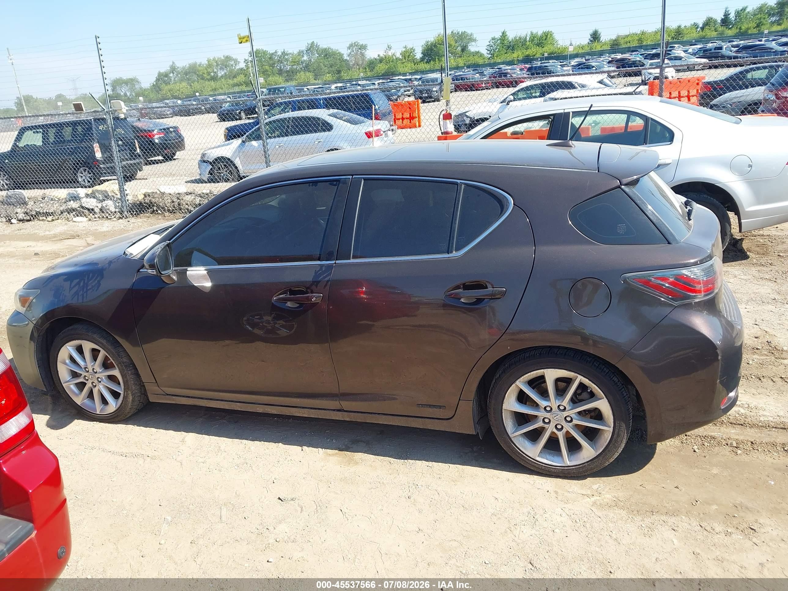 2012 Lexus Ct 200h Premium Brown vin: JTHKD5BH5C2082117