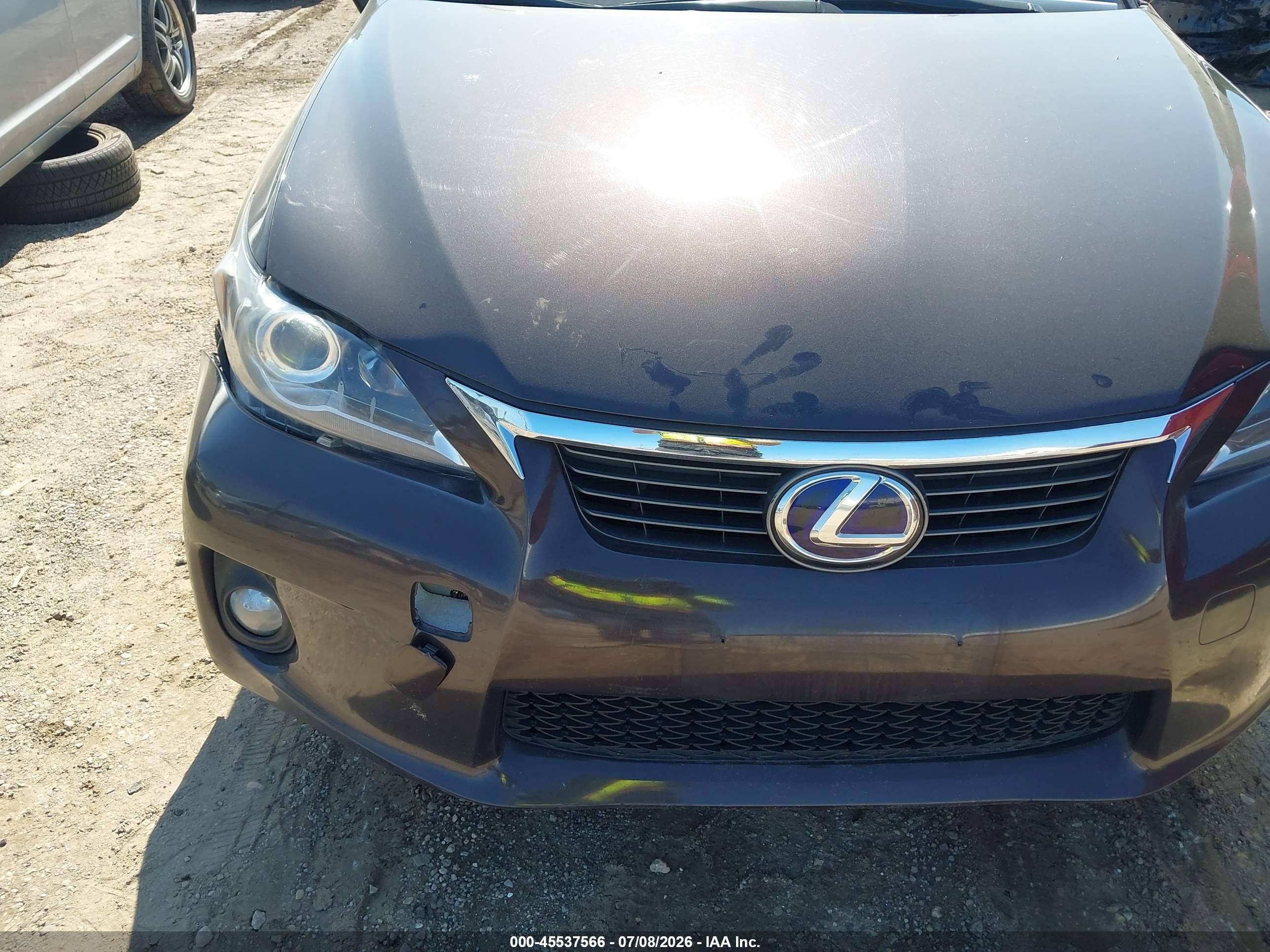 2012 Lexus Ct 200h Premium Brown vin: JTHKD5BH5C2082117