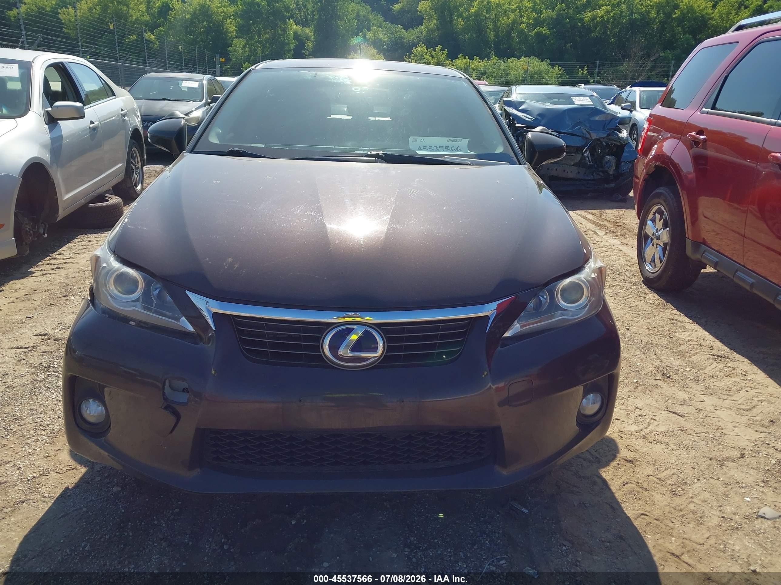 2012 Lexus Ct 200h Premium Brown vin: JTHKD5BH5C2082117