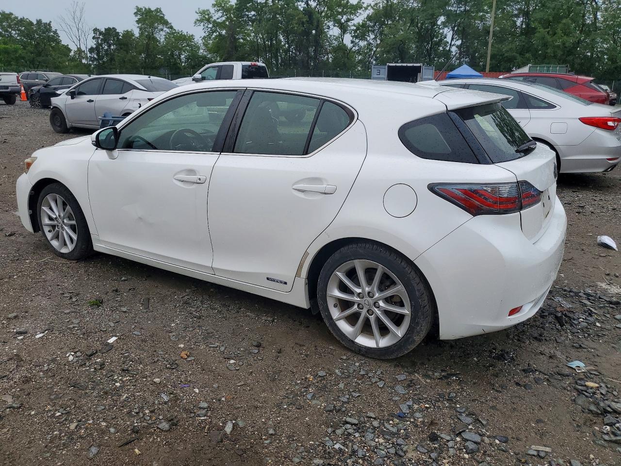 2012 Lexus Ct 200 Белый vin: JTHKD5BH5C2086314