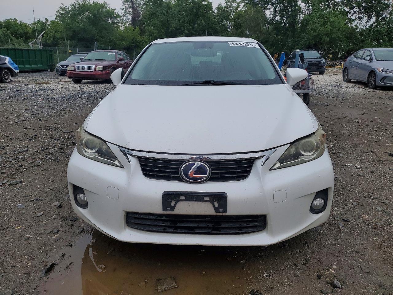 2012 Lexus Ct 200 Белый vin: JTHKD5BH5C2086314