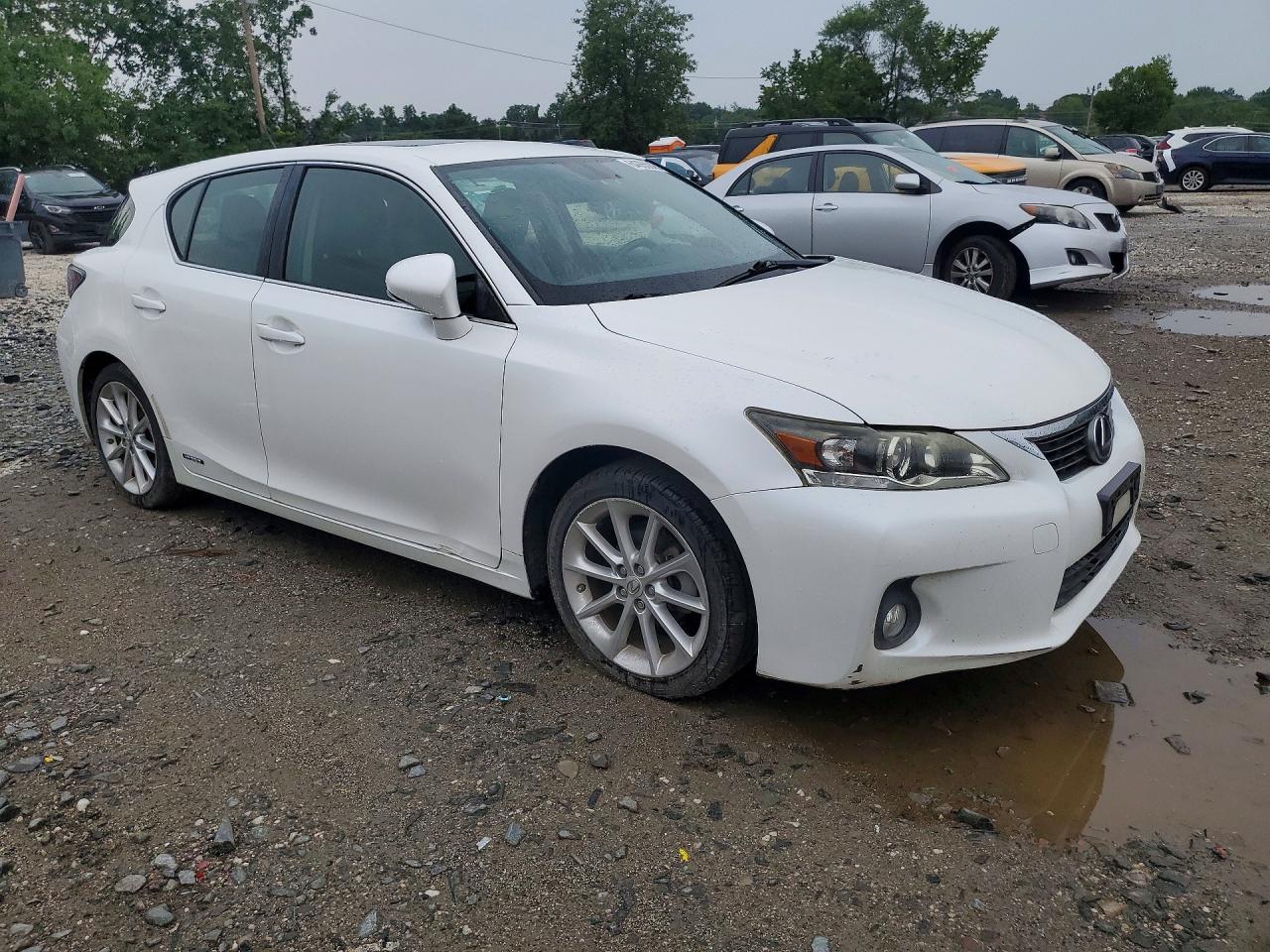 2012 Lexus Ct 200 Белый vin: JTHKD5BH5C2086314
