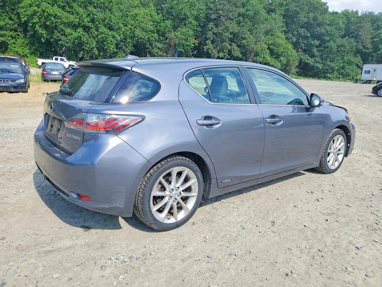 2012 Lexus Ct 200 Gray vin: JTHKD5BH5C2093649