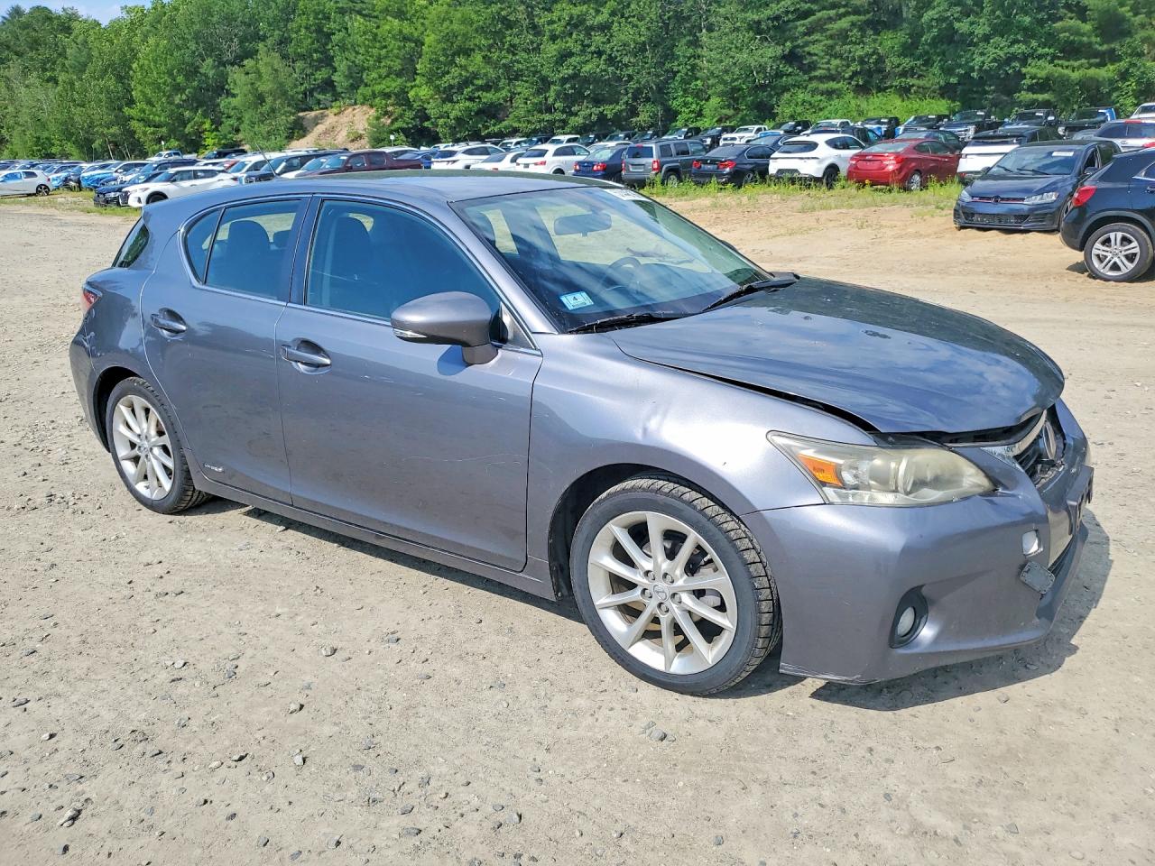 2012 Lexus Ct 200 Gray vin: JTHKD5BH5C2093649