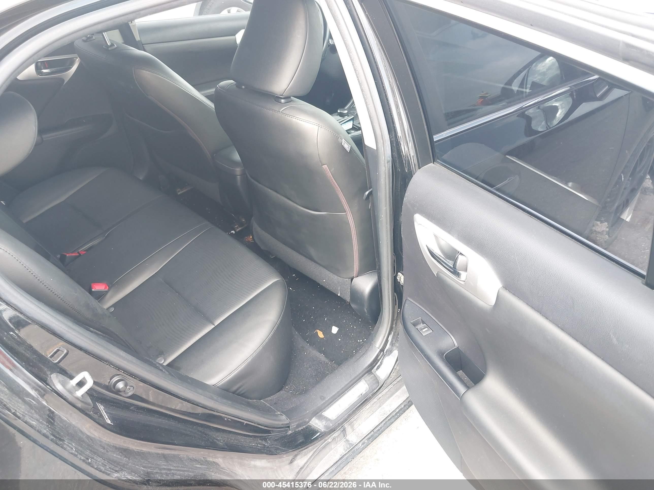 2012 Lexus Ct 200h Premium Black vin: JTHKD5BH5C2099127