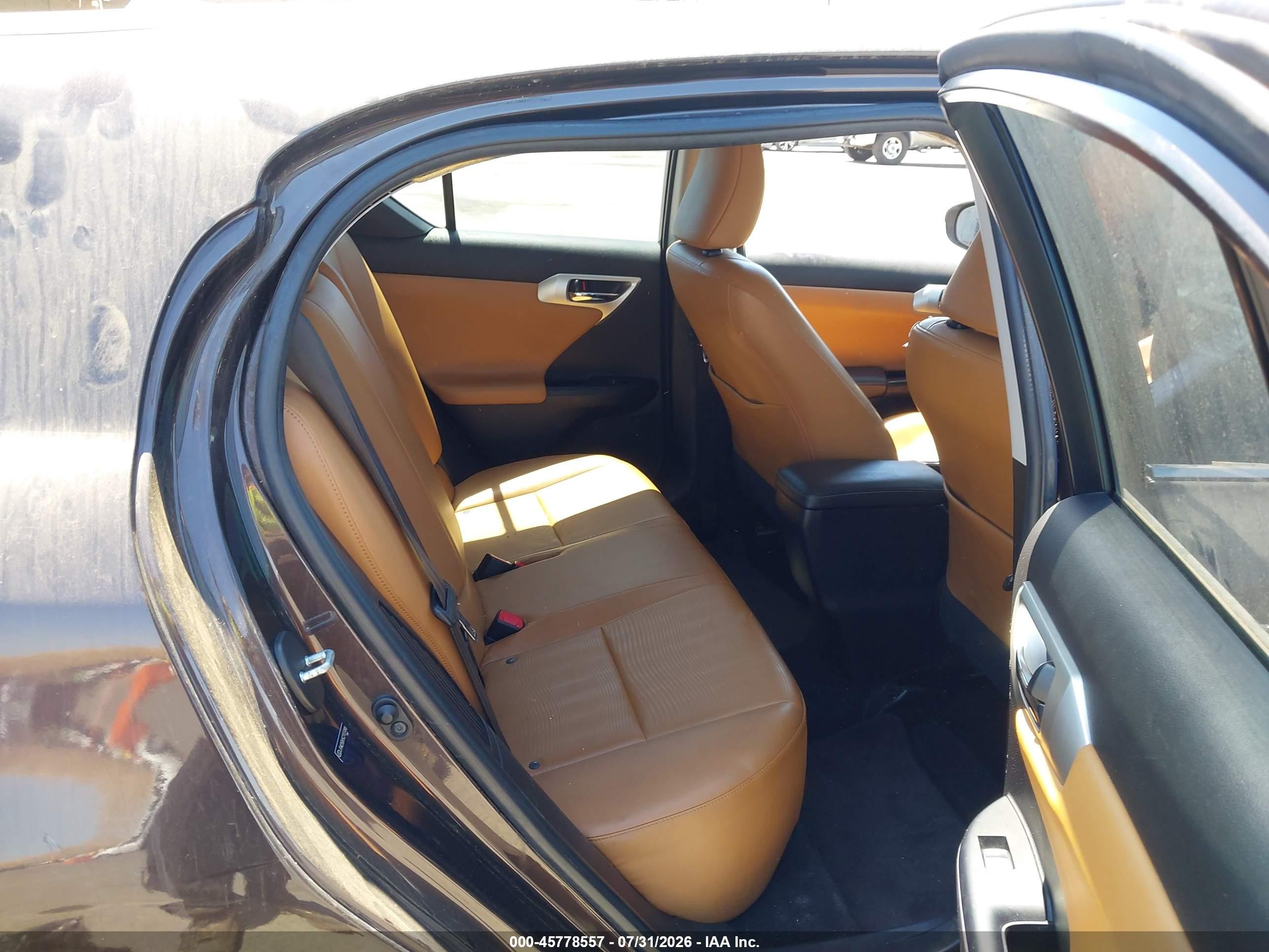 2012 Lexus Ct 200h Premium Коричневый vin: JTHKD5BH5C2107498