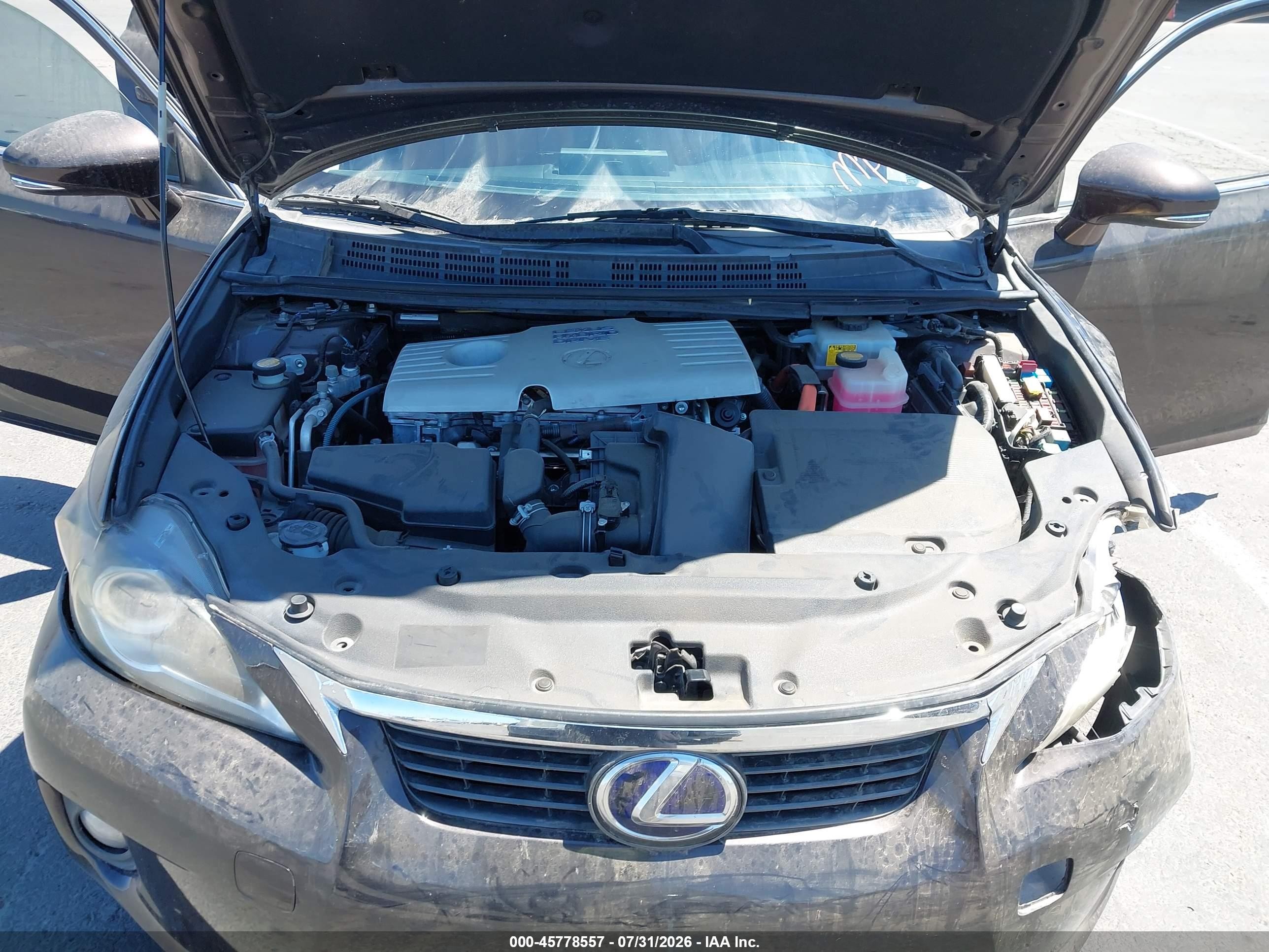 2012 Lexus Ct 200h Premium Коричневый vin: JTHKD5BH5C2107498