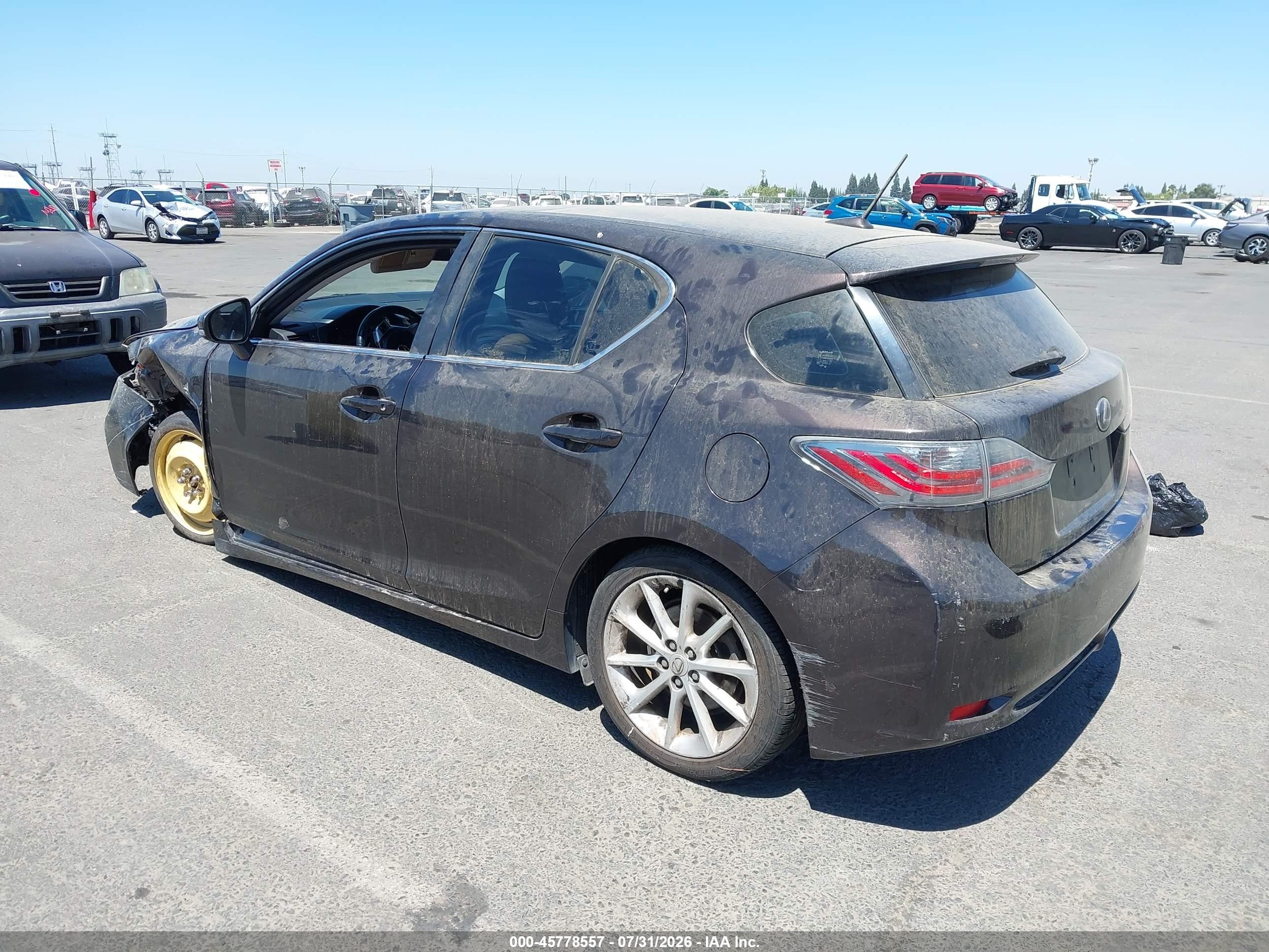 2012 Lexus Ct 200h Premium Коричневый vin: JTHKD5BH5C2107498