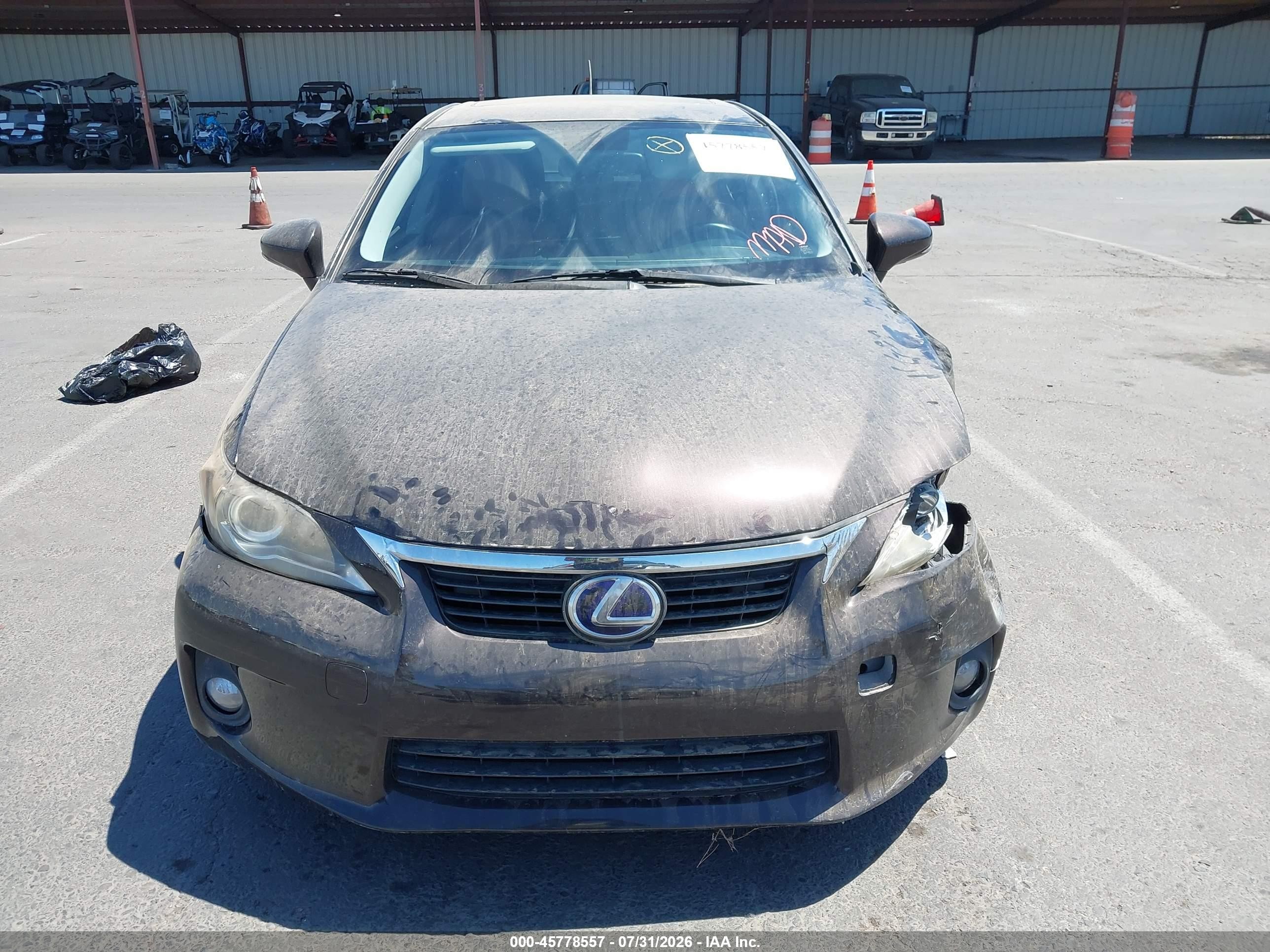 2012 Lexus Ct 200h Premium Коричневый vin: JTHKD5BH5C2107498