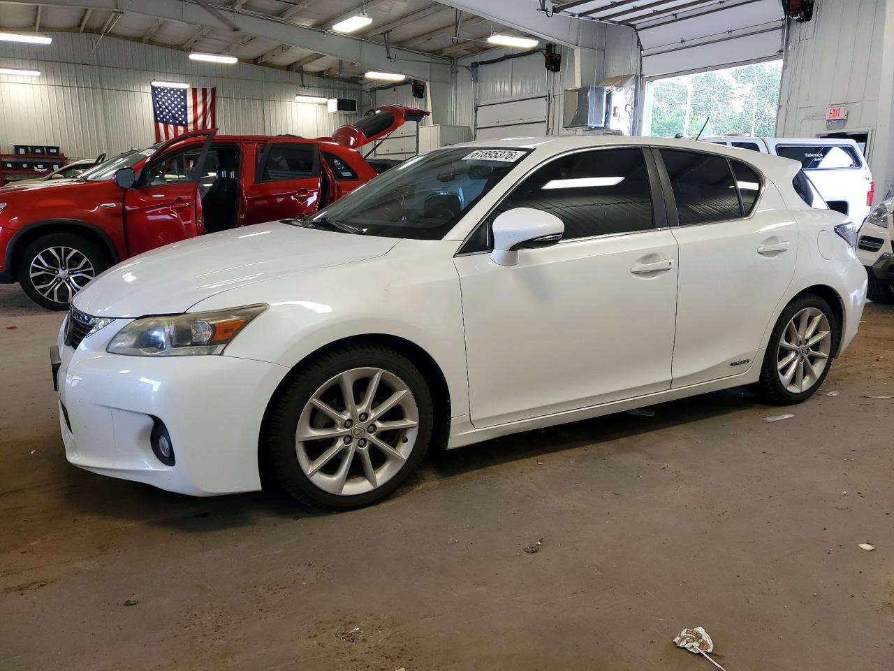 2012 Lexus Ct 200 White vin: JTHKD5BH5C2120106