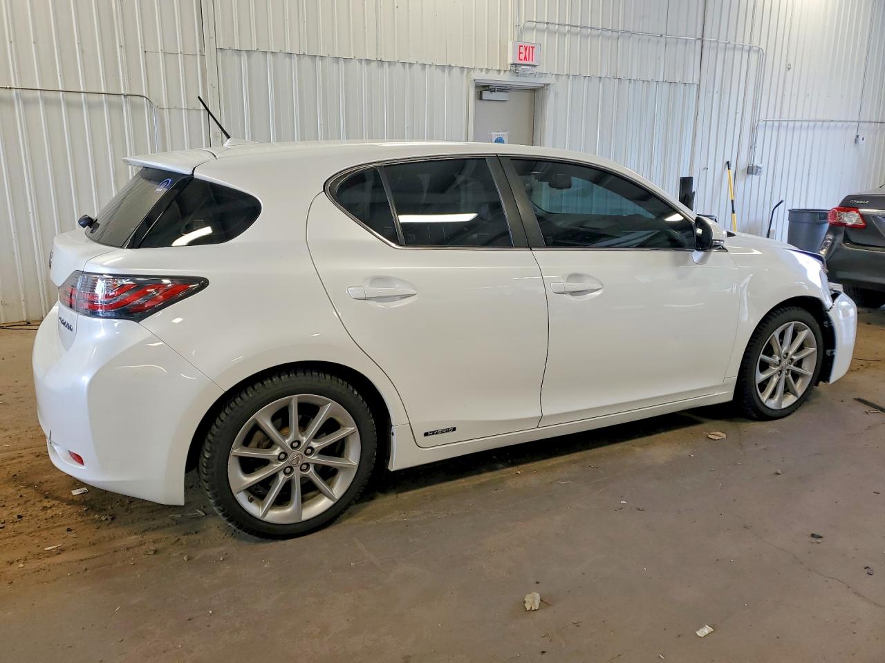 2012 Lexus Ct 200 White vin: JTHKD5BH5C2120106
