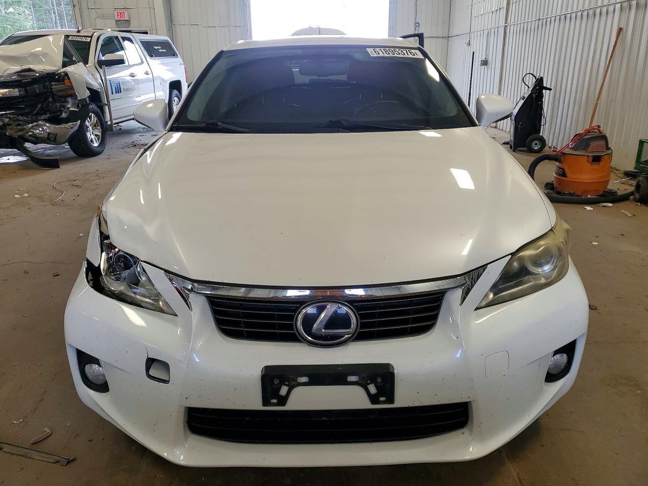 2012 Lexus Ct 200 White vin: JTHKD5BH5C2120106