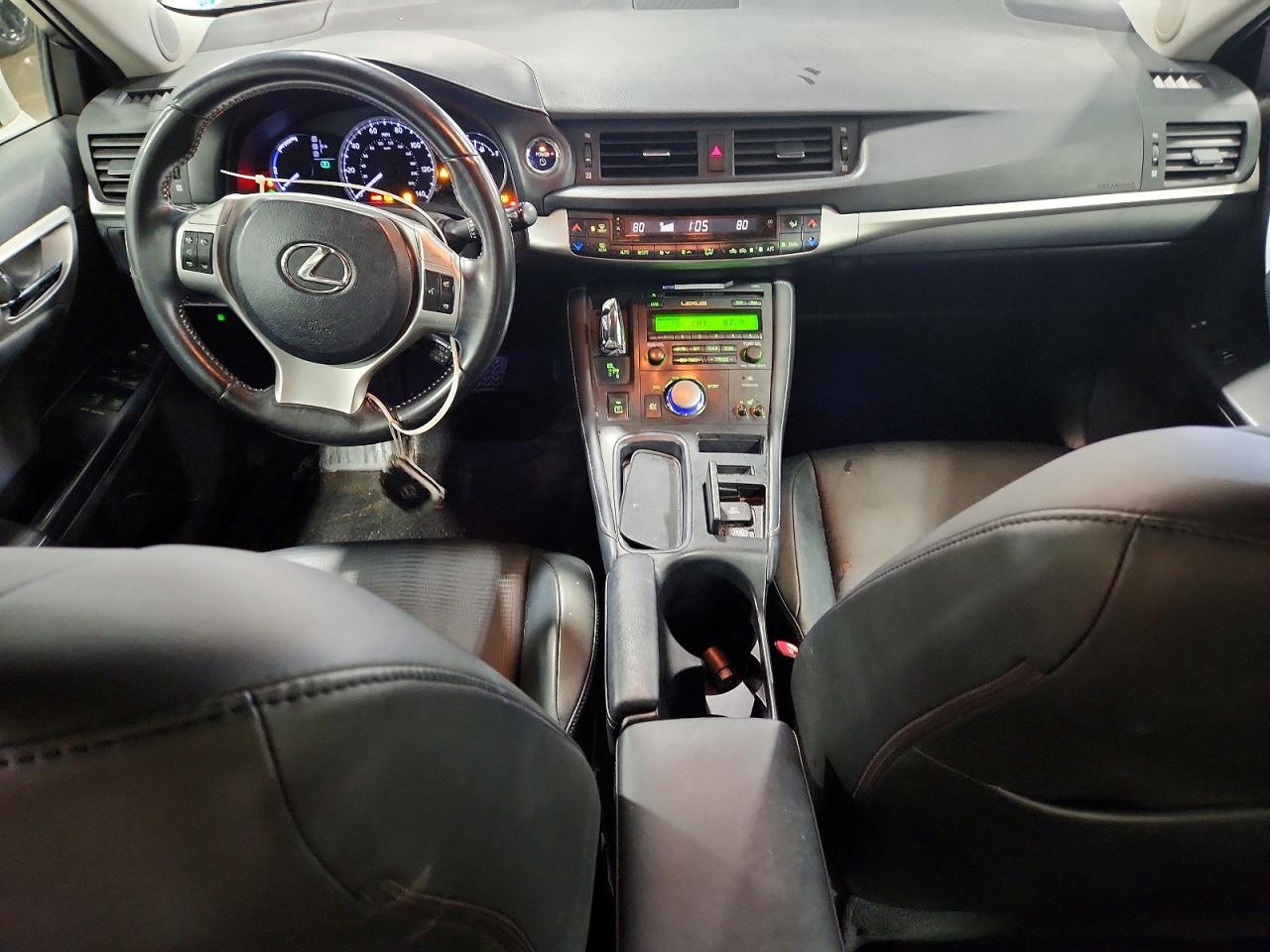 2013 Lexus Ct 200h Base White vin: JTHKD5BH5D2129499