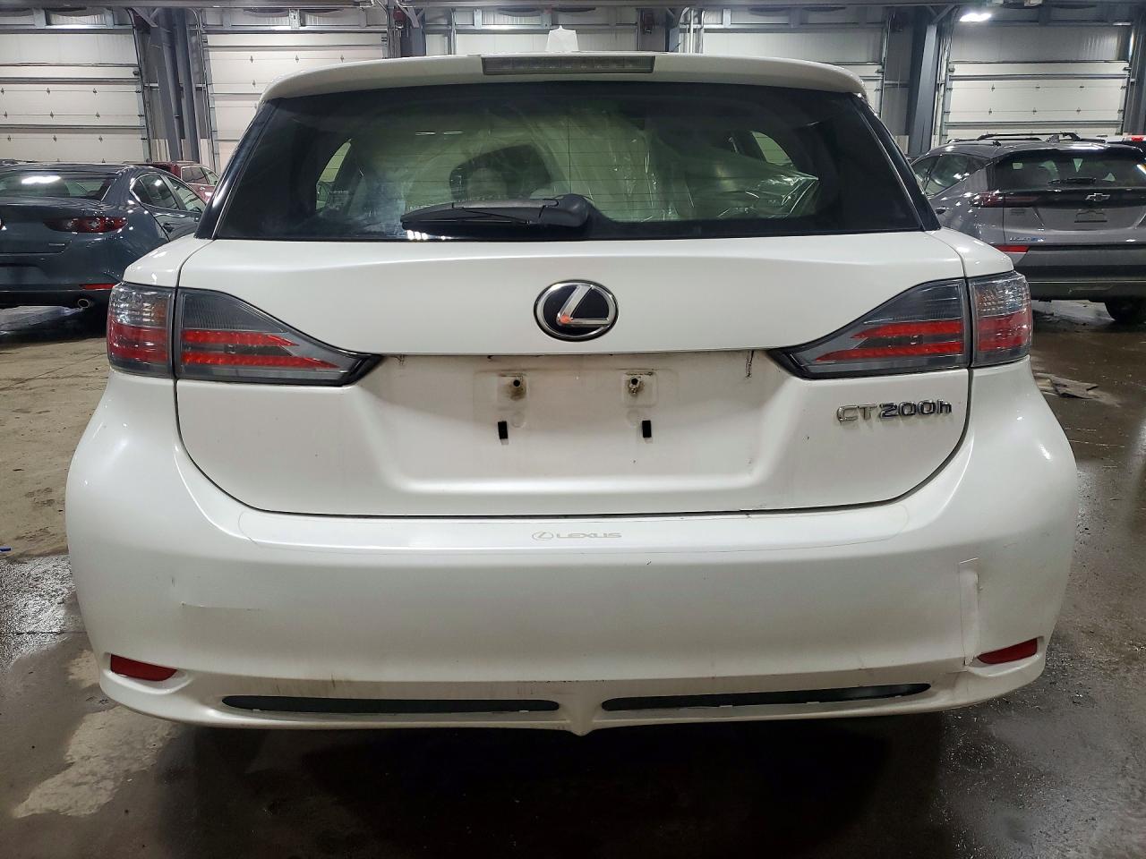 2013 Lexus Ct 200h Base White vin: JTHKD5BH5D2129499
