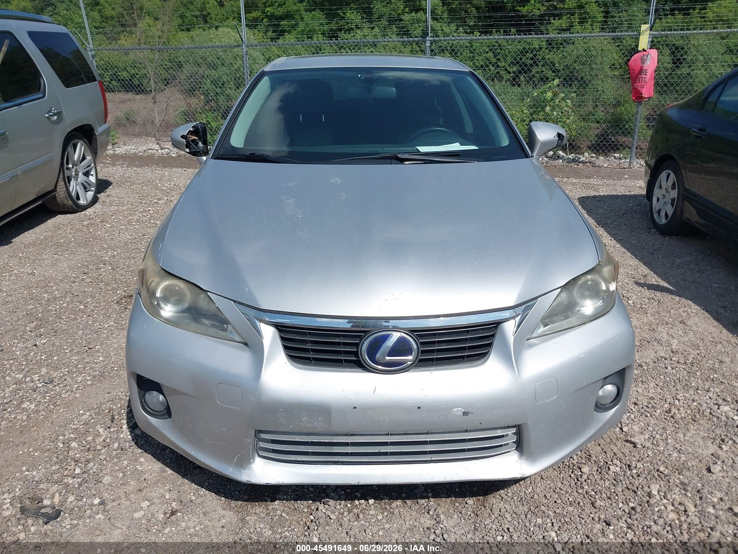 2013 Lexus Ct 200h   Silver vin: JTHKD5BH5D2131110