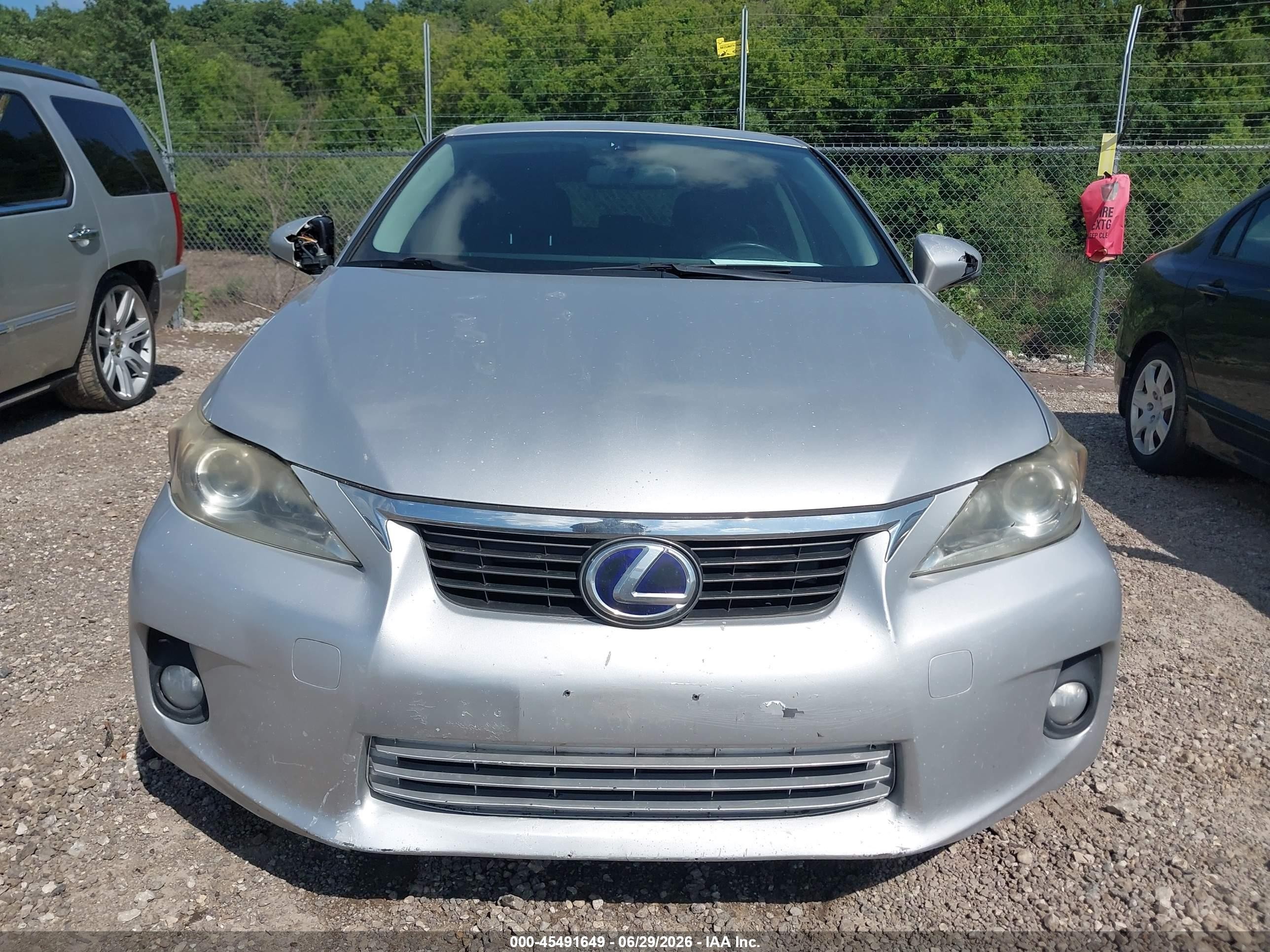 2013 Lexus Ct 200h   Silver vin: JTHKD5BH5D2131110